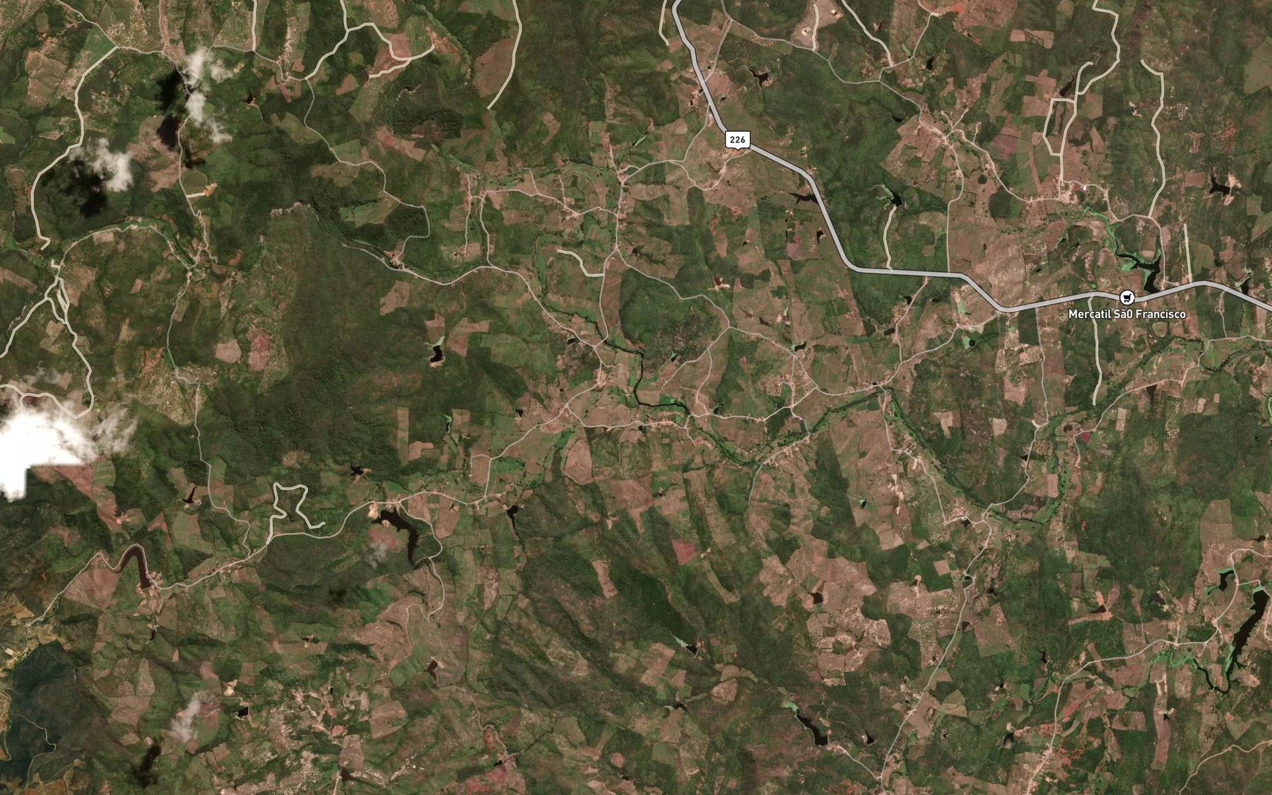 Satellite map of the Riacho Santo Antonio