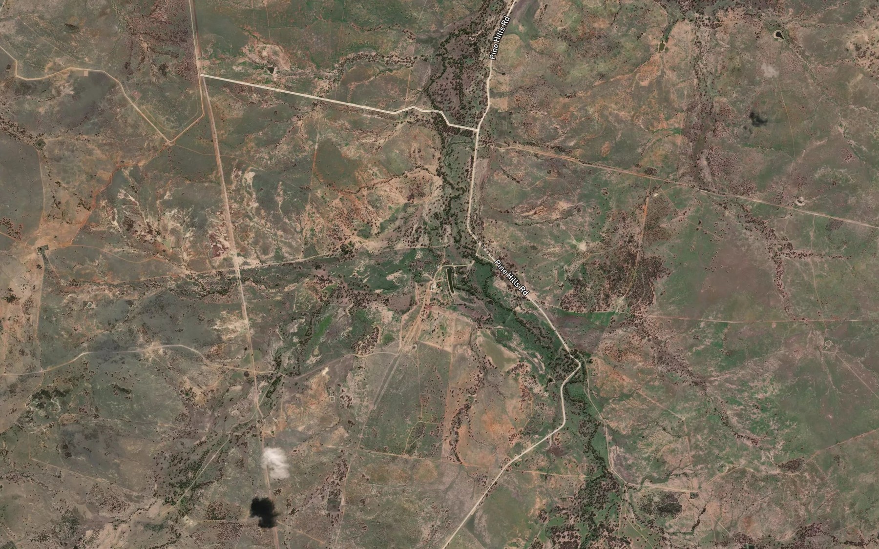 Satellite map of the Sugarloaf Creek