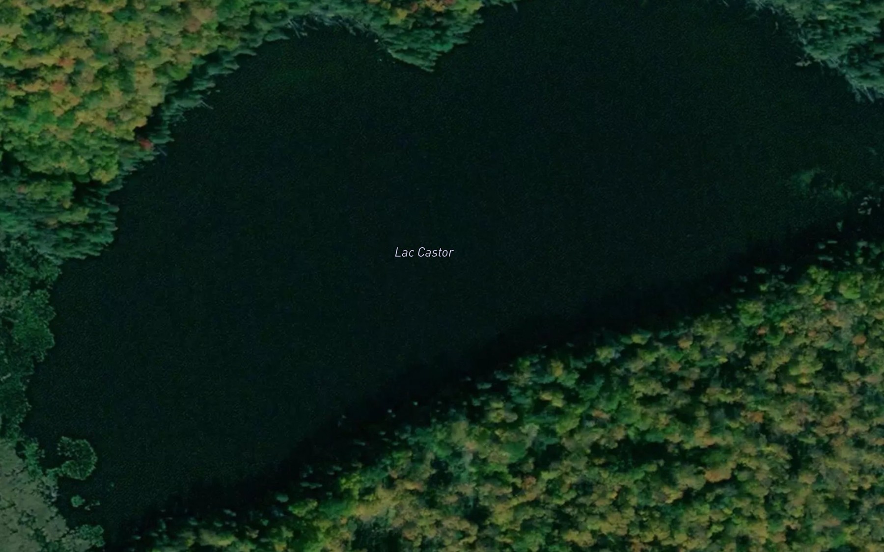 Satellite map of the Lac Castor