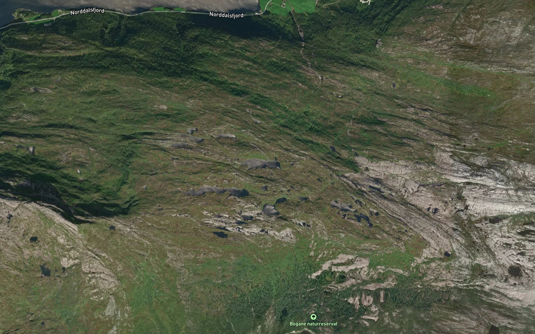 Satellite map of the Kjerringevatnet