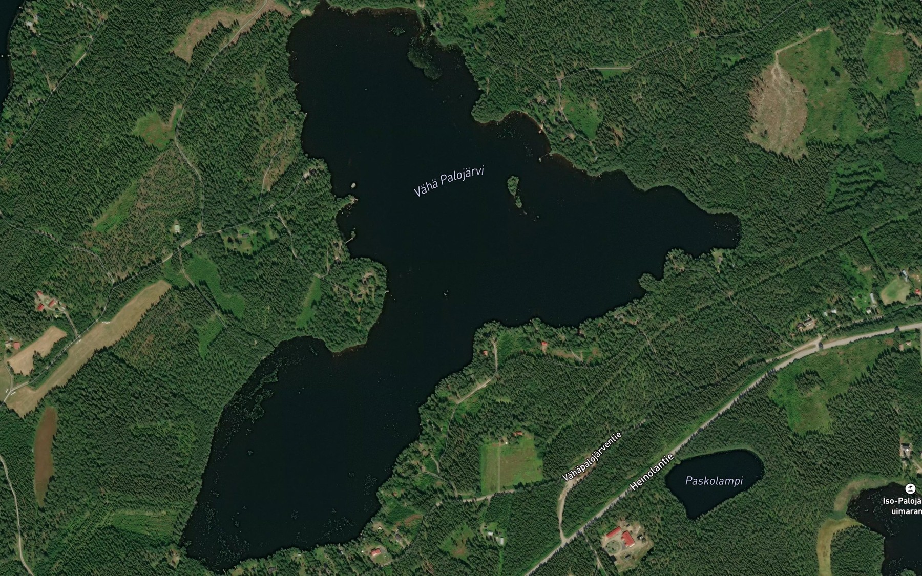 Satellite map of the Vaha Palojarvi