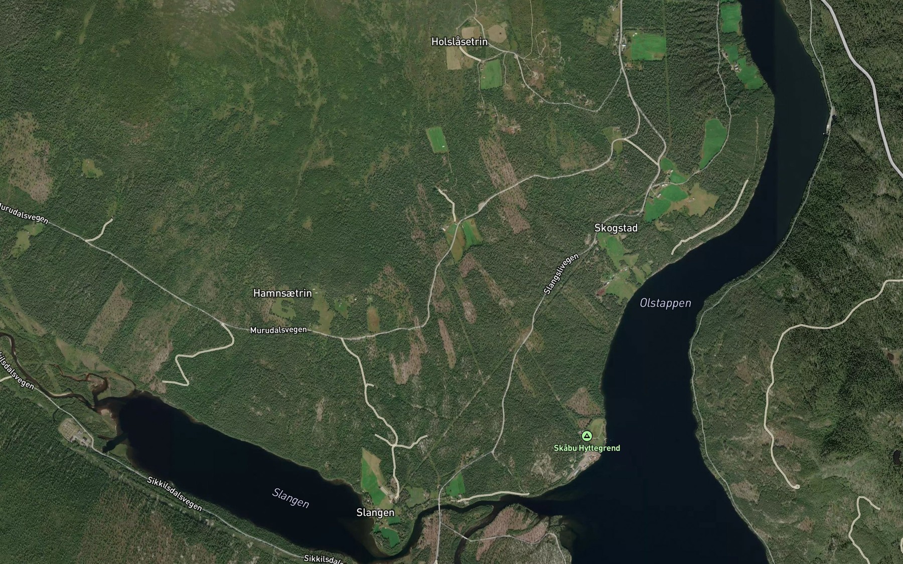 Satellite map of the Styggmyrbekken