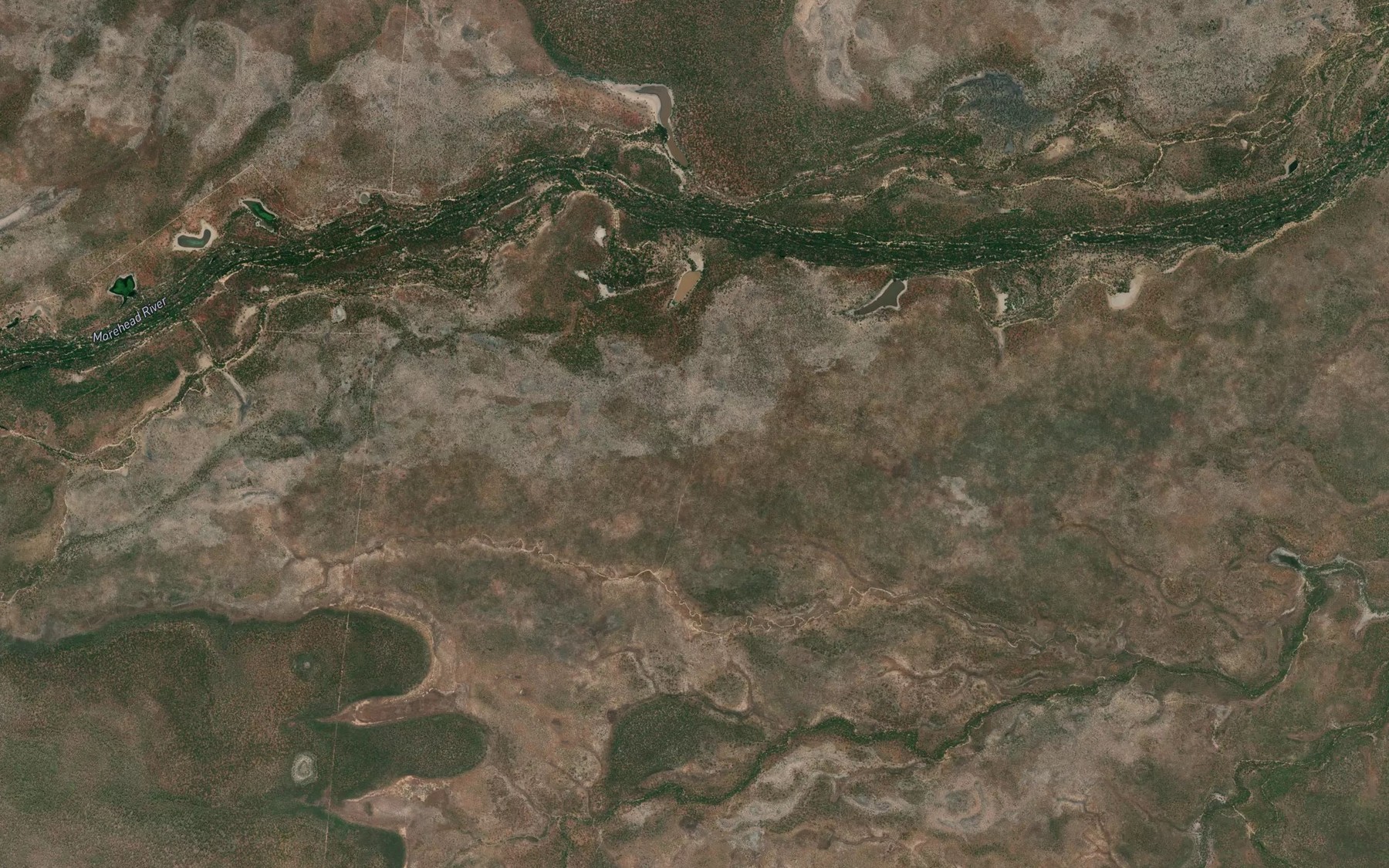 Satellite map of the Dead Horse Creek