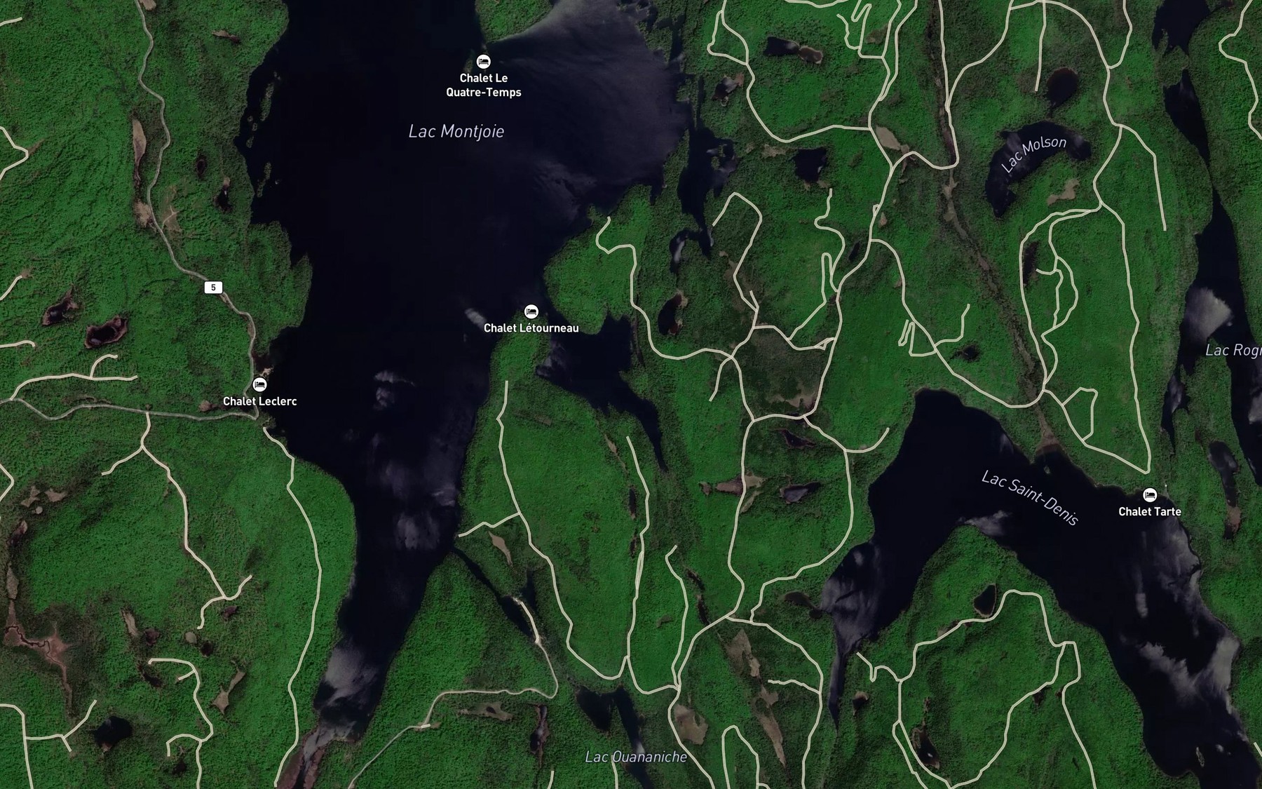 Satellite map of the Baie Saint-Denis