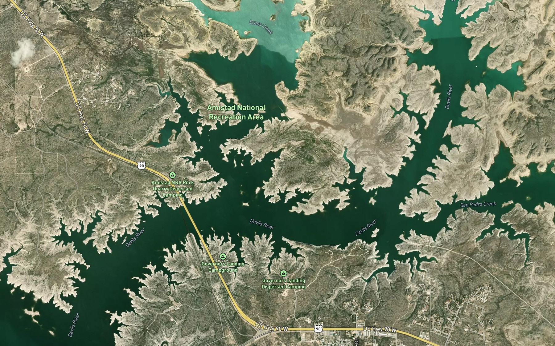 Satellite map of the Spot 5