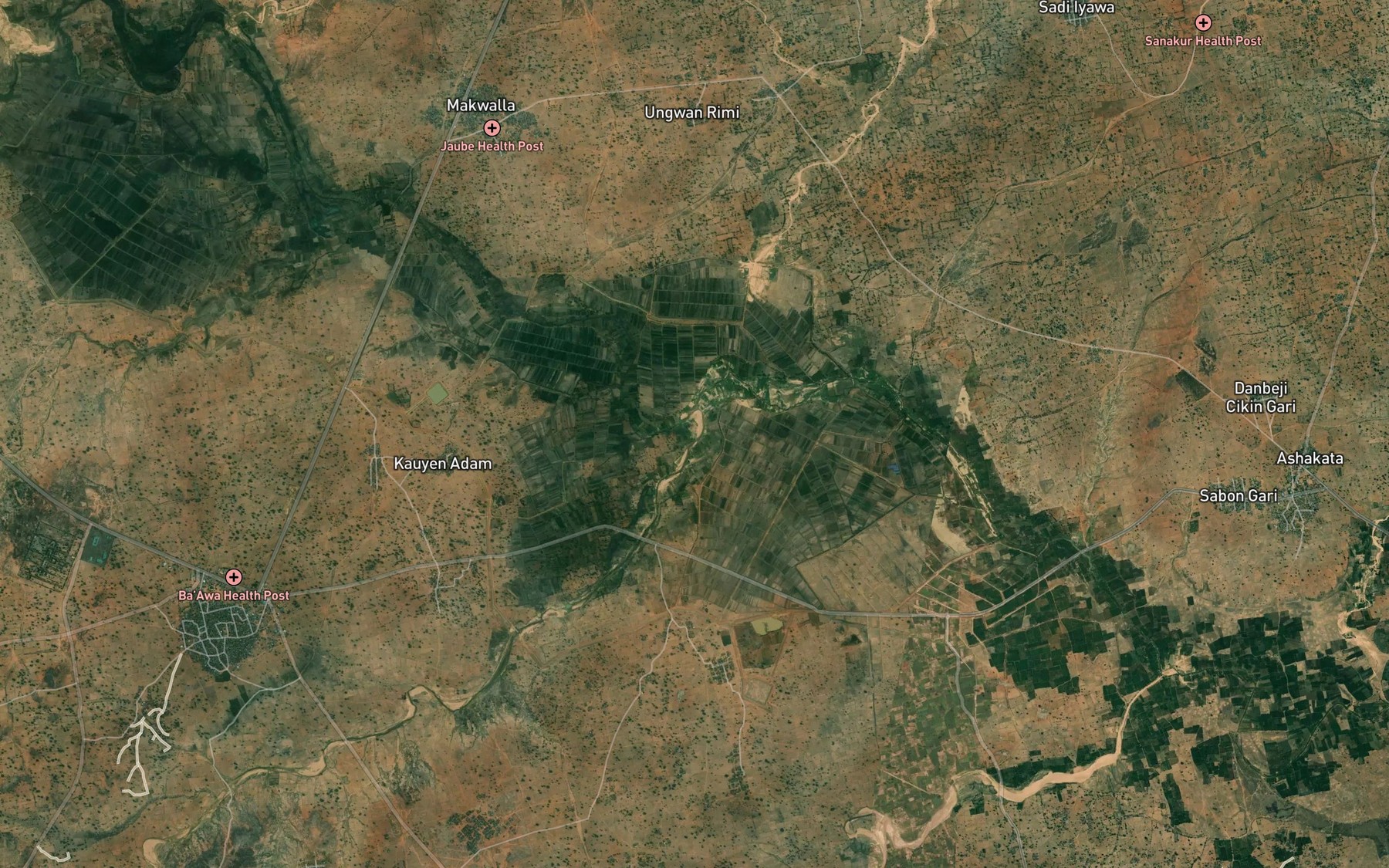 Satellite map of the River Kuririya
