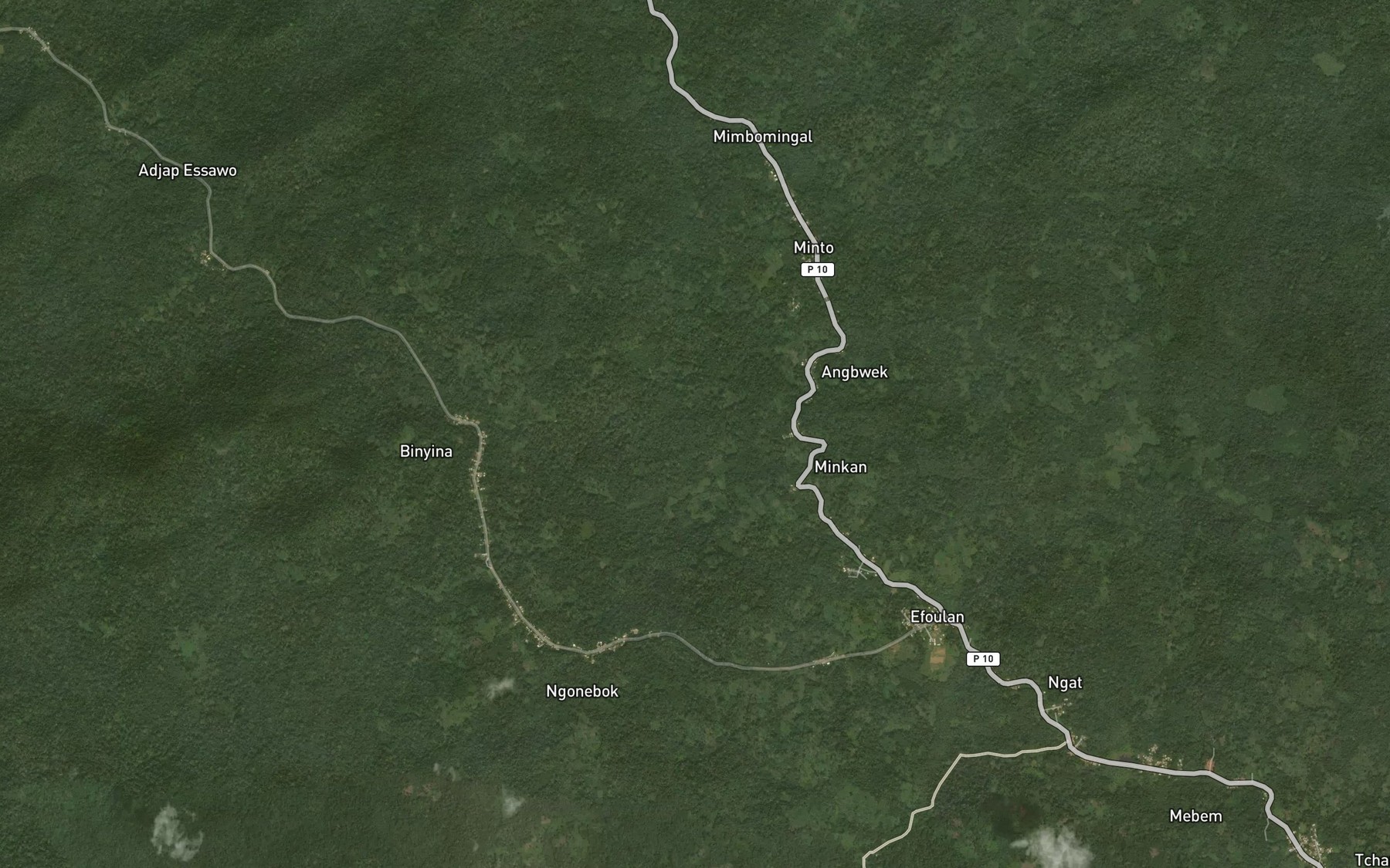 Satellite map of the Masangbele