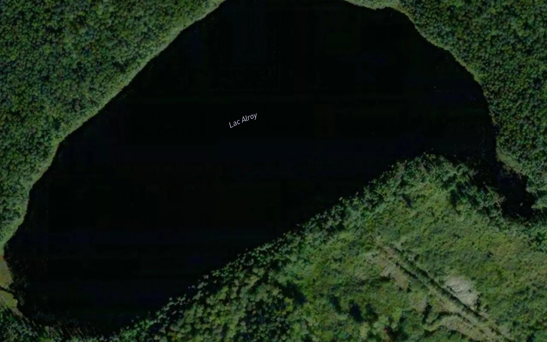 Satellite map of the Lac Alroy