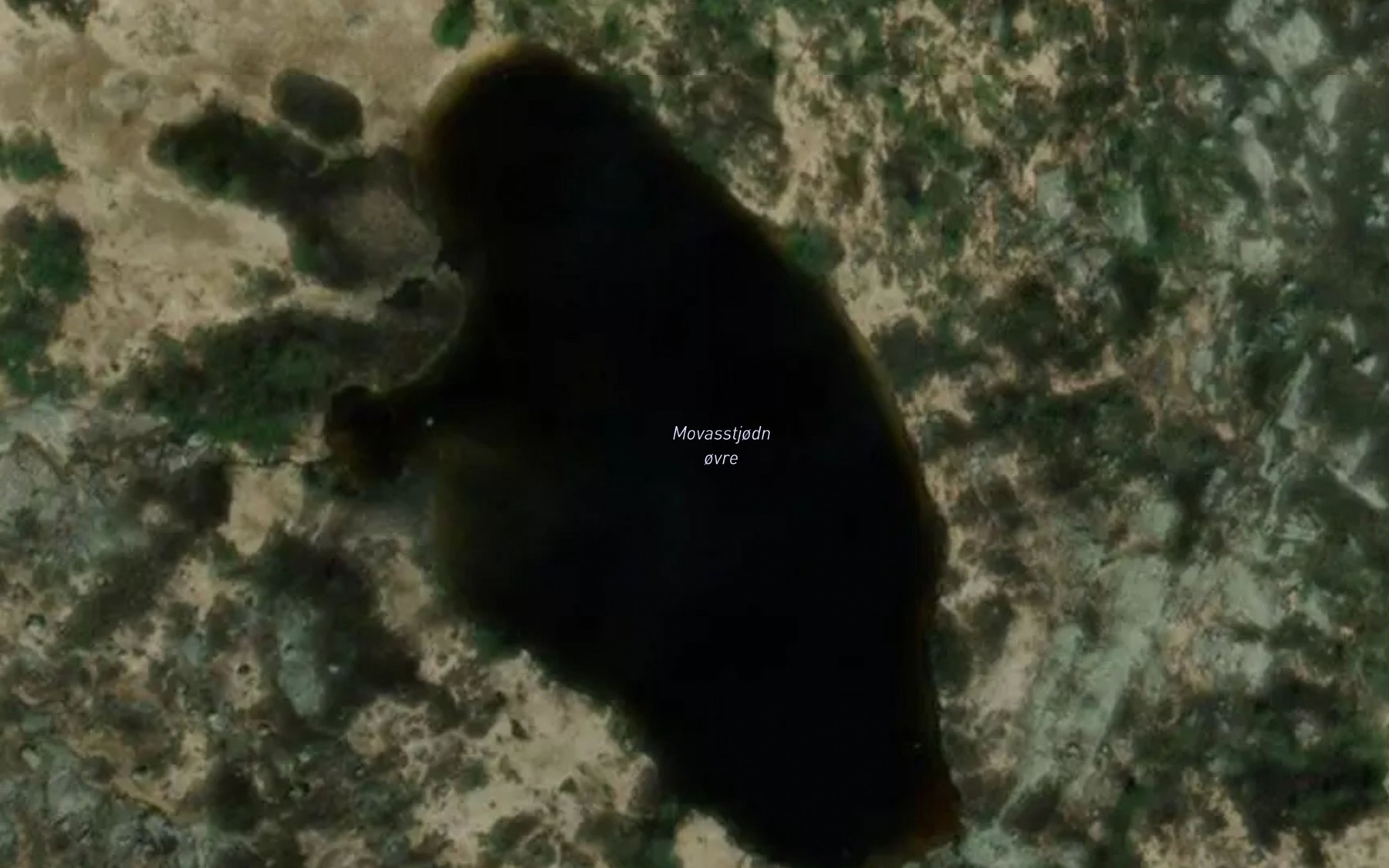Satellite map of the Movasstjodn ovre