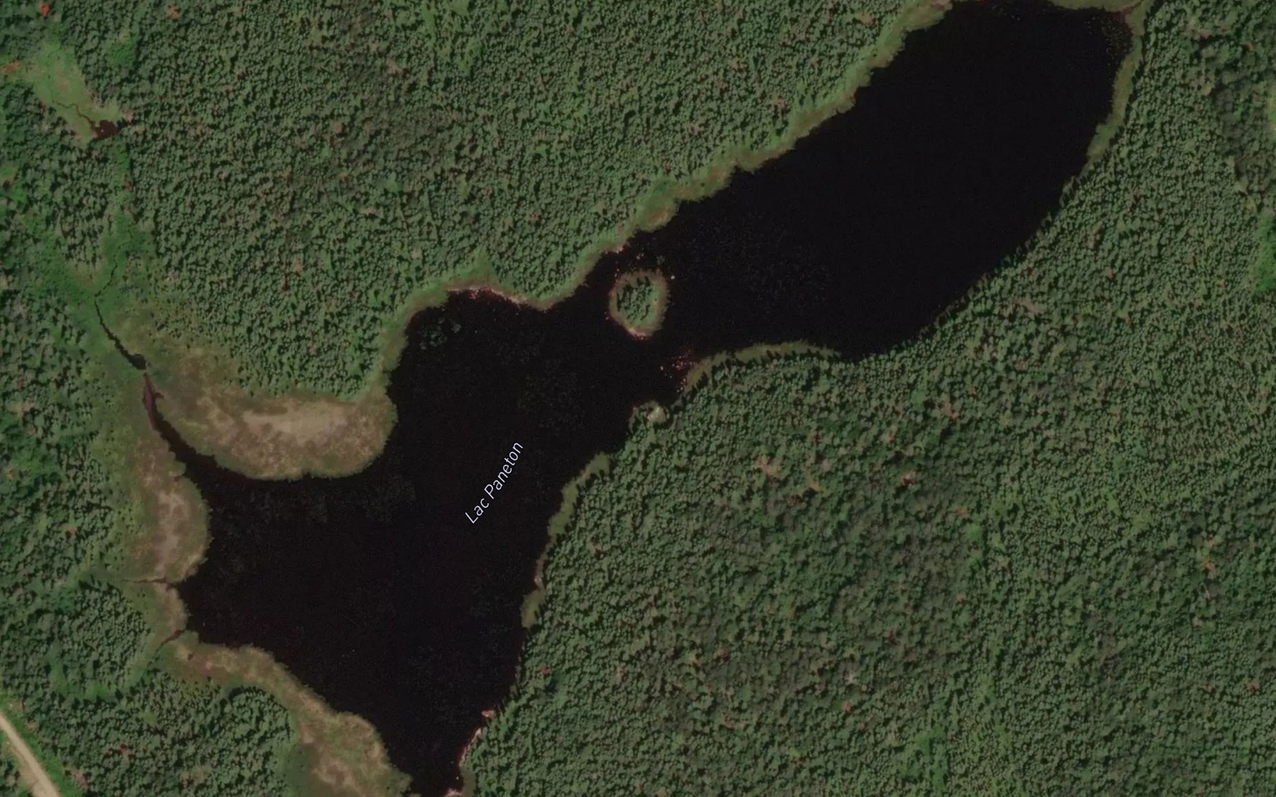 Satellite map of the Lac Paneton