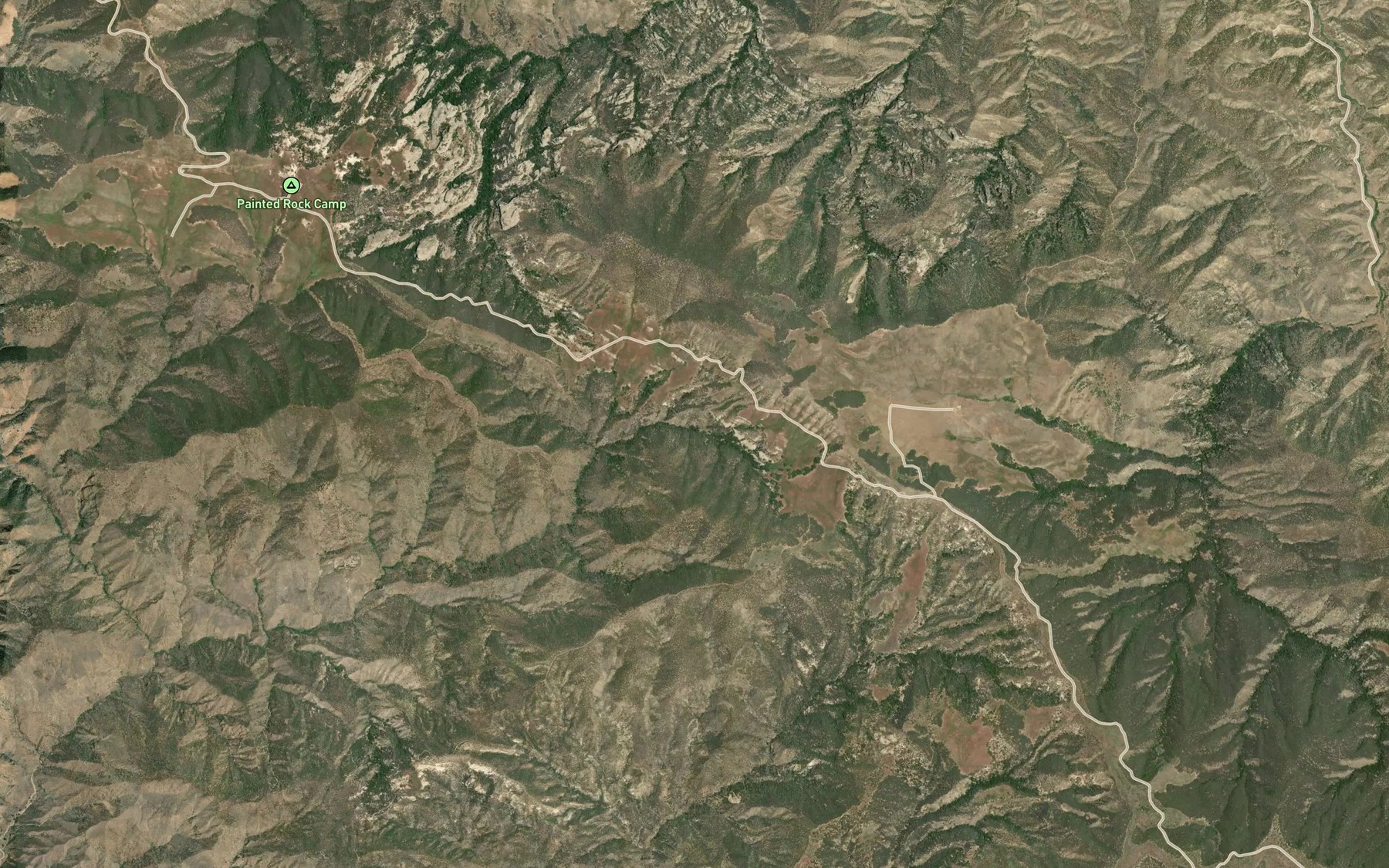 Satellite map of the Little Sulphur Spring