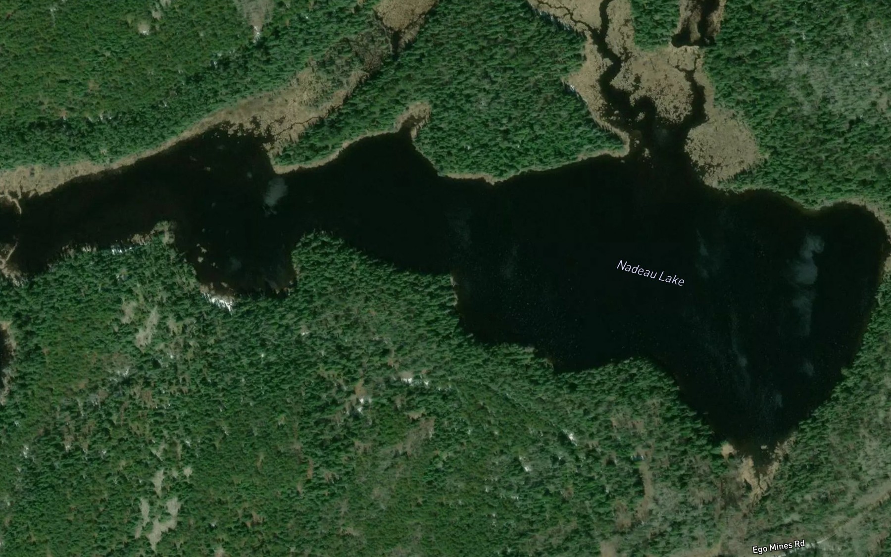 Satellite map of the Lac a Nadeau