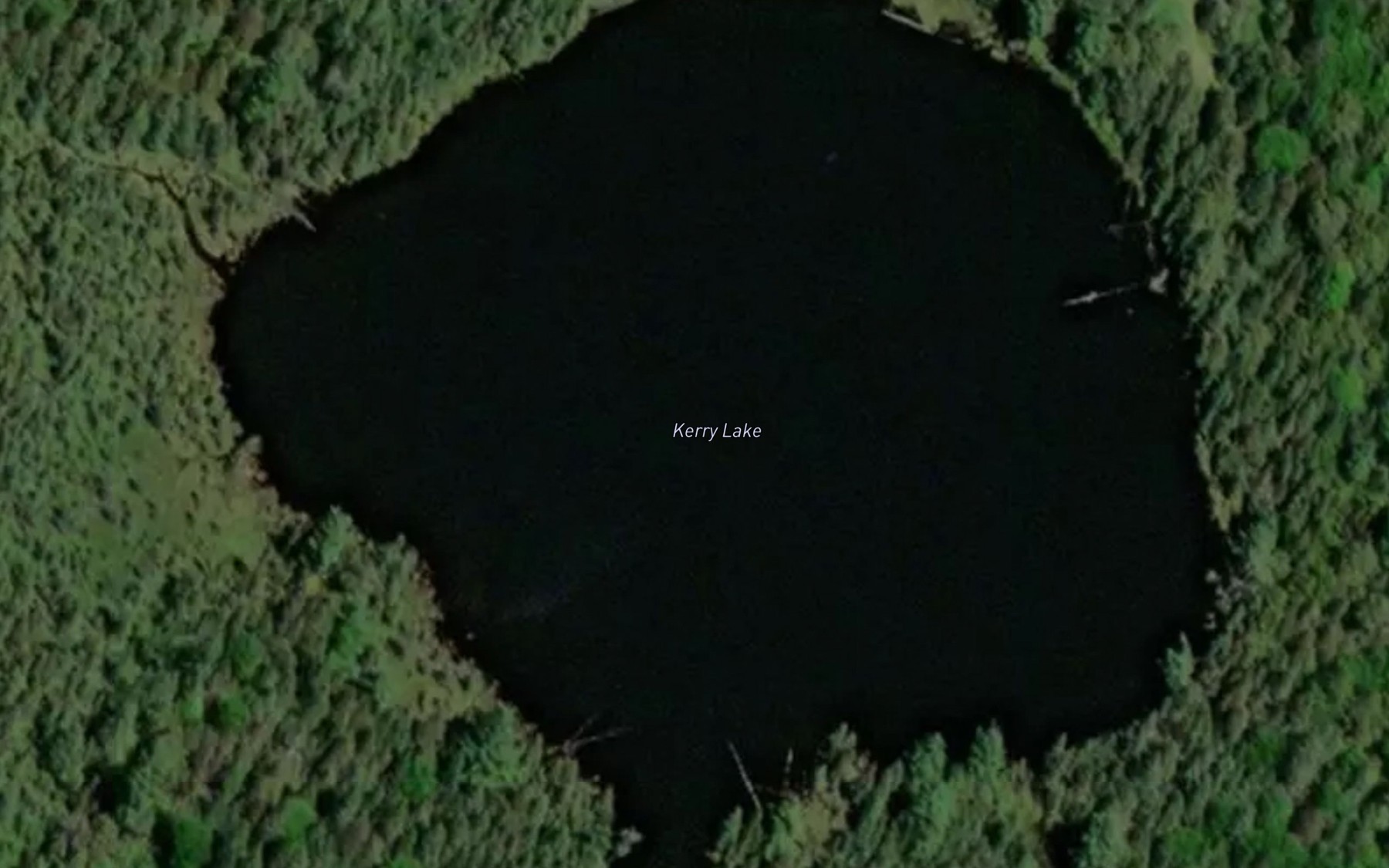 Satellite map of the Kerry Lake