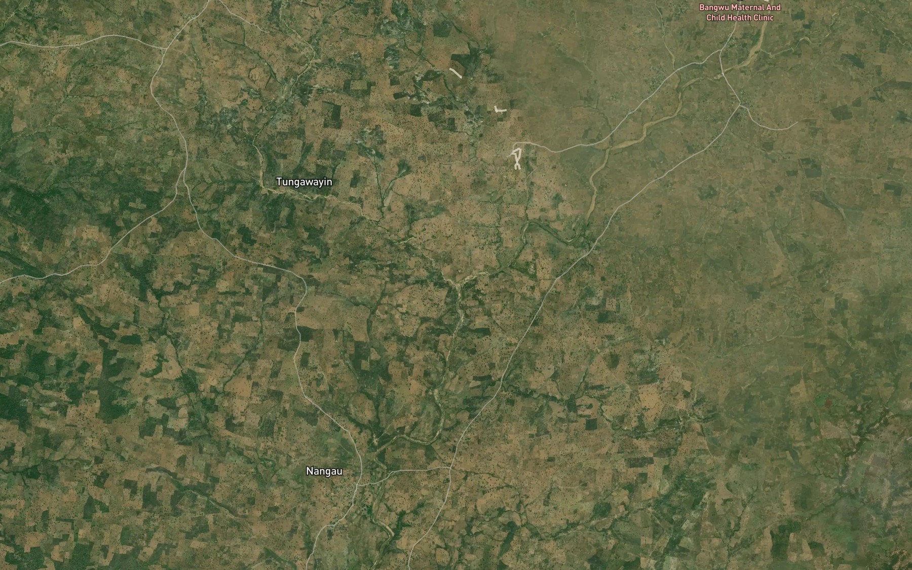 Satellite map of the River Dobi