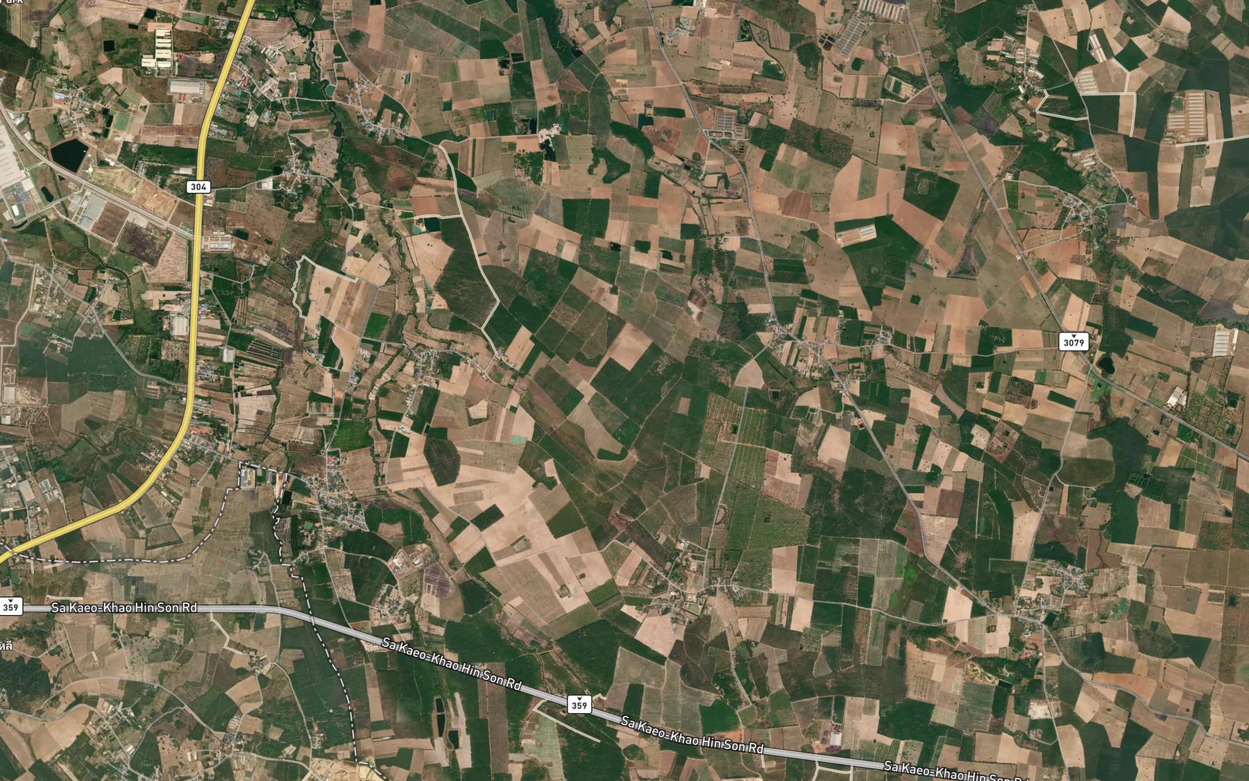 Satellite map of the Nong Krathum
