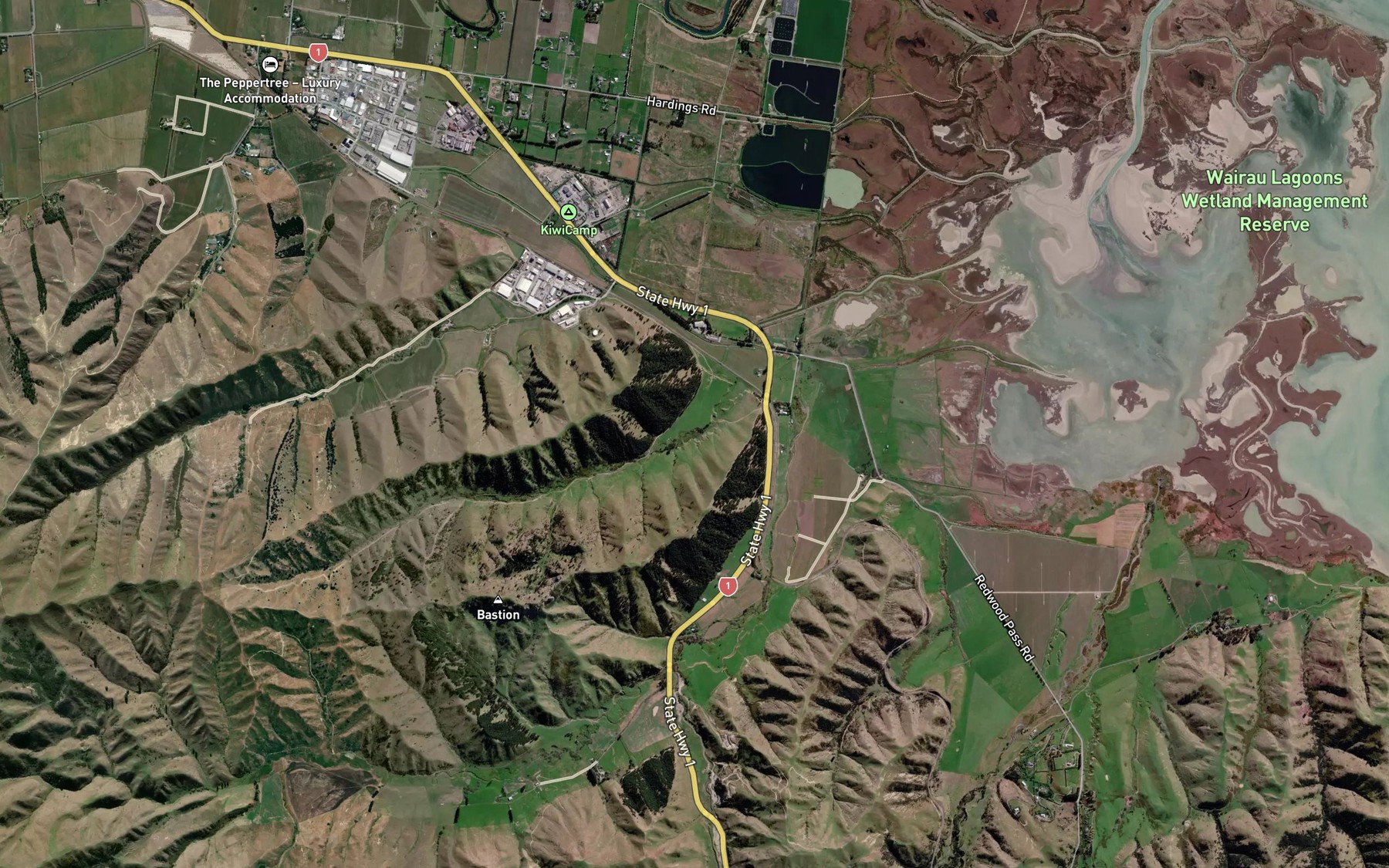 Satellite map of the 16th Valley Stream