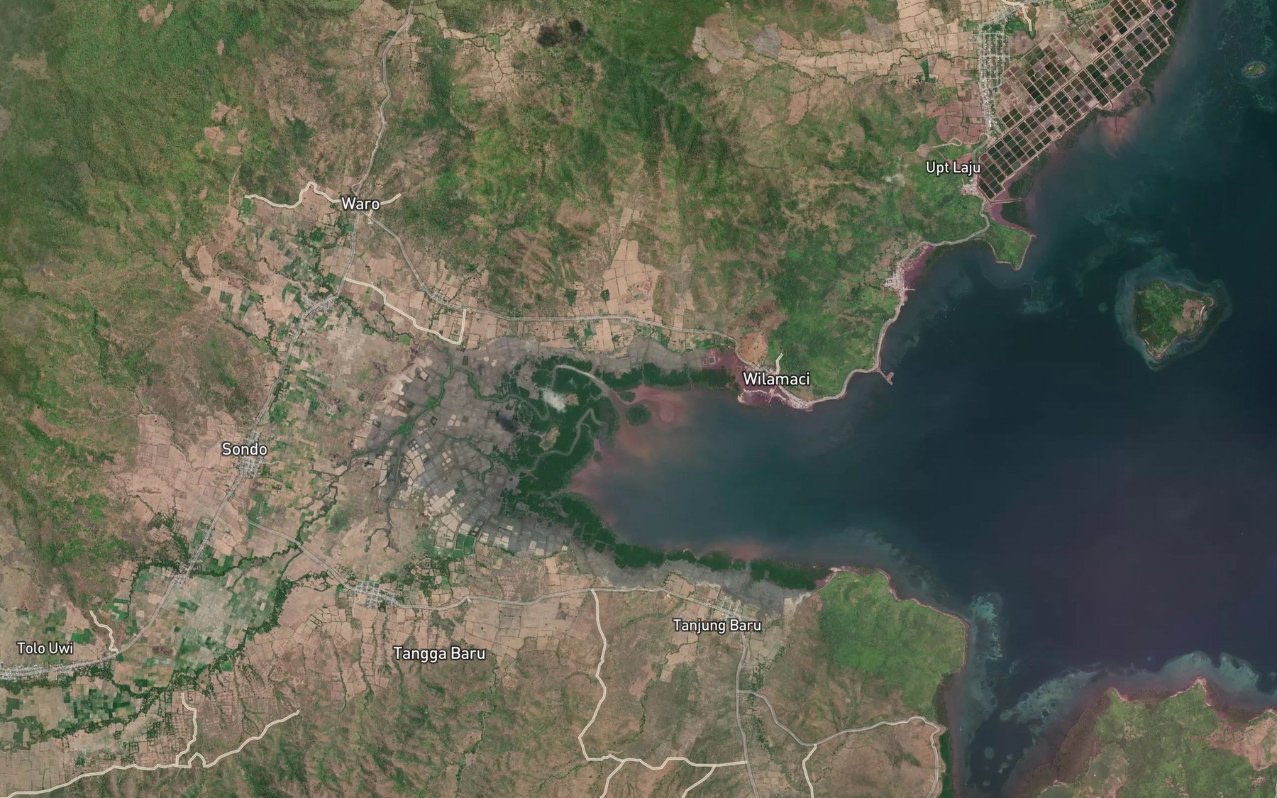 Satellite map of the Nanga Mboi