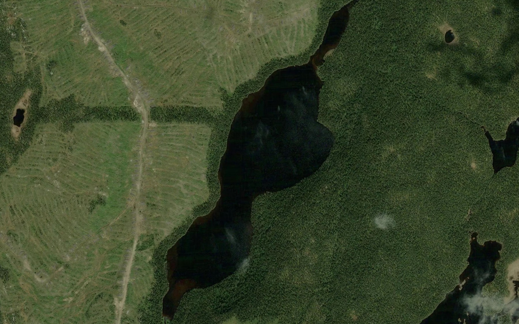 Satellite map of the Lac du Cowboy
