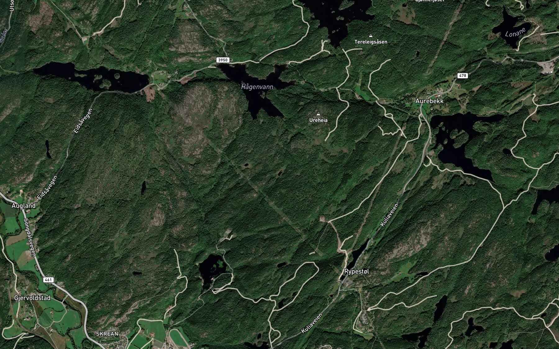 Satellite map of the Guritjonn