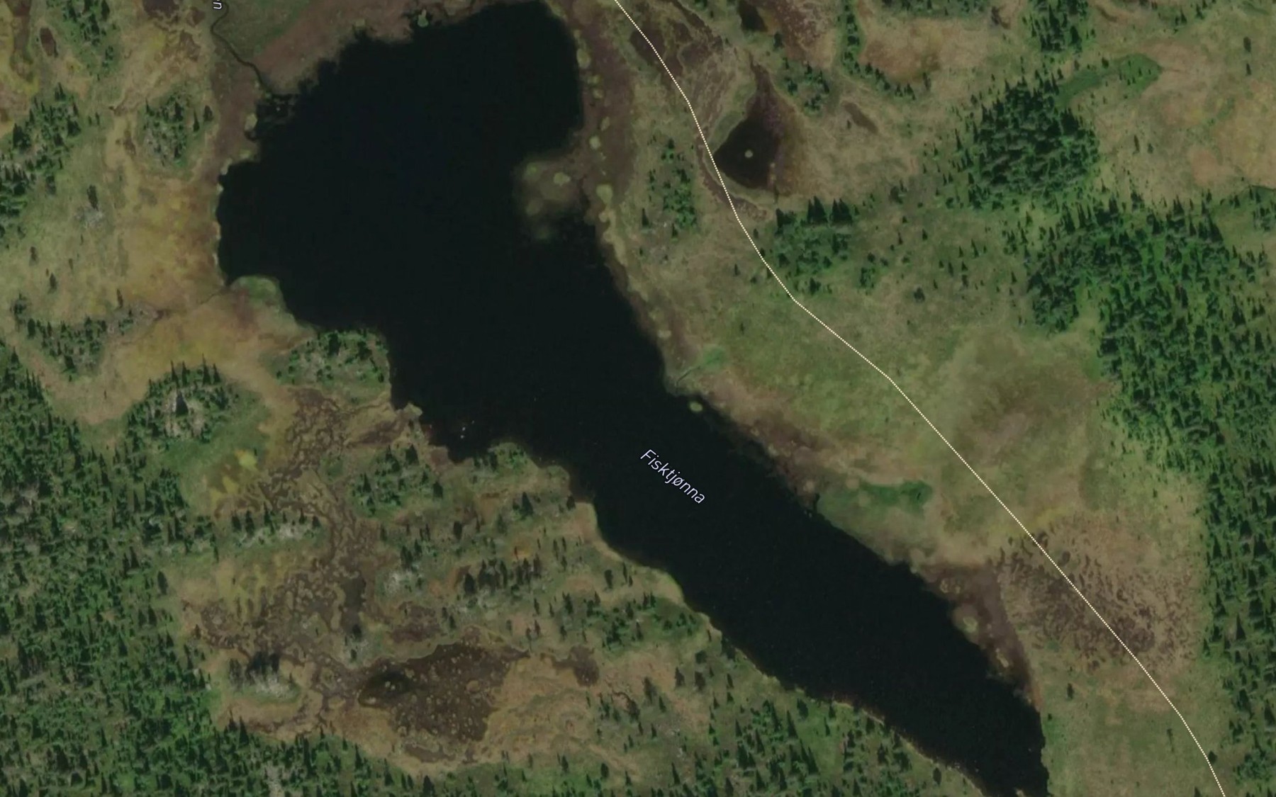 Satellite map of the Fisktjorna