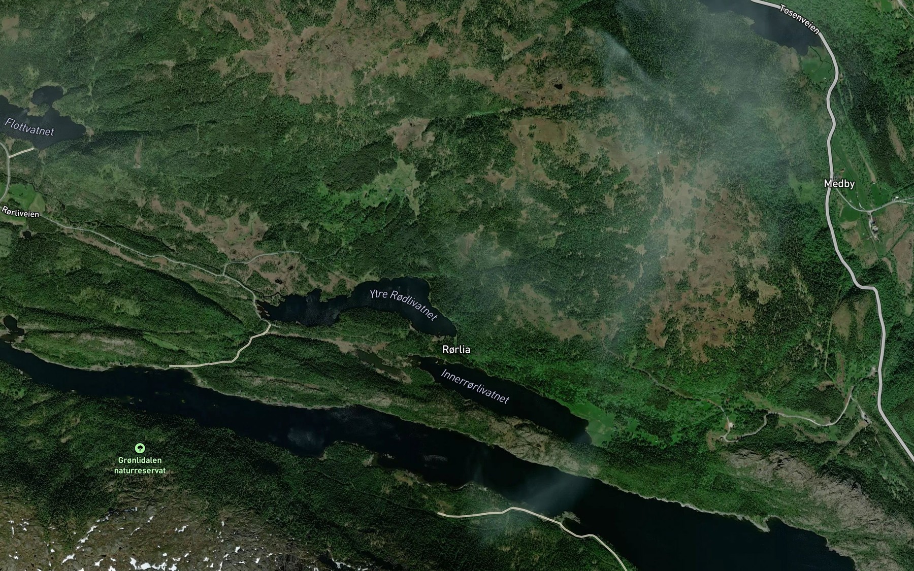 Satellite map of the Stegelva