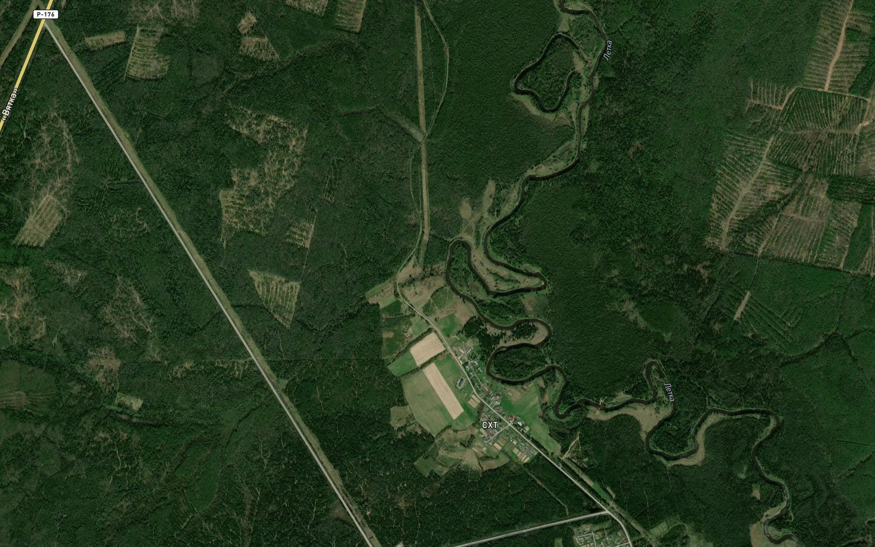 Satellite map of the Cheremiska