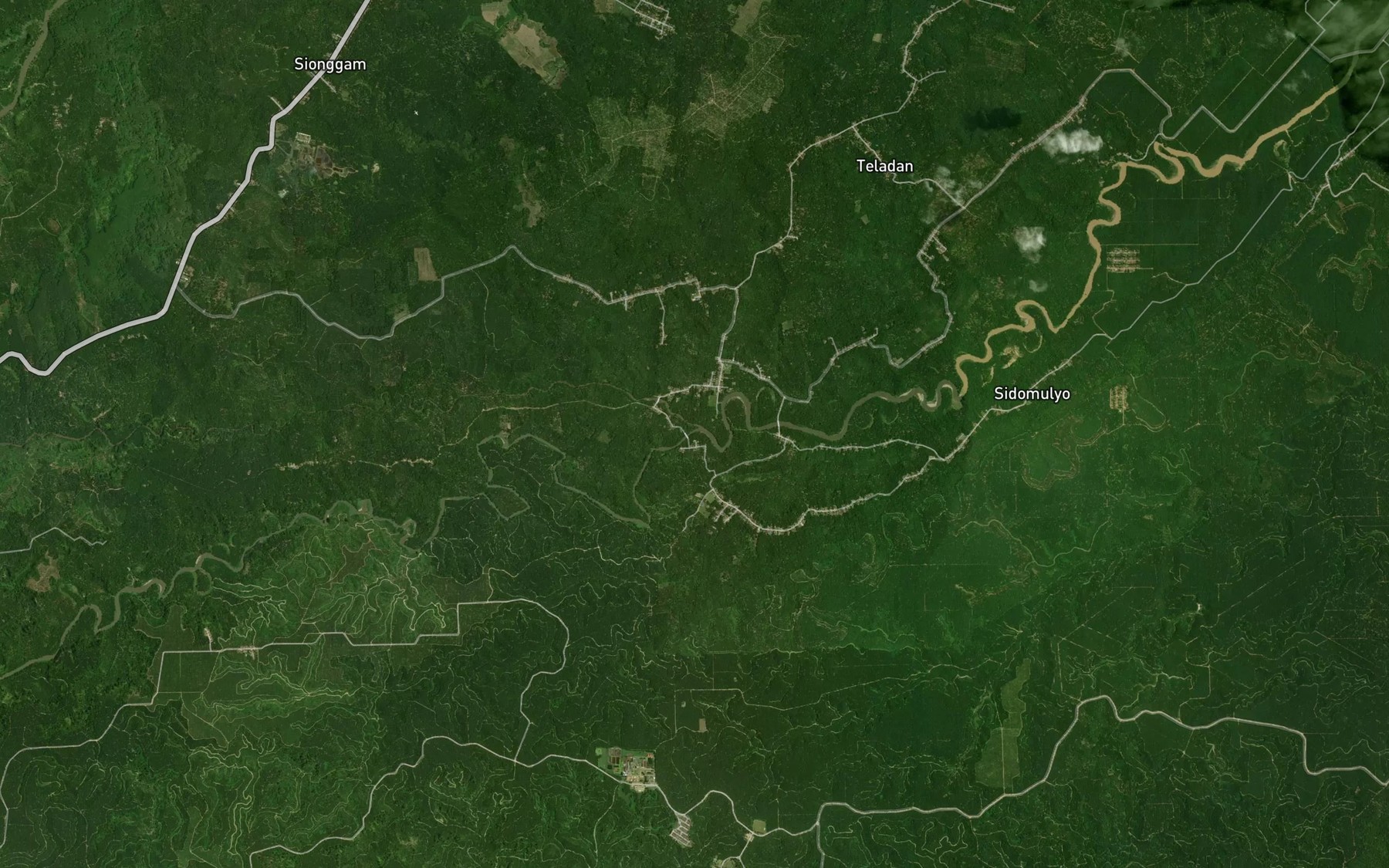 Satellite map of the Aek Sipupul