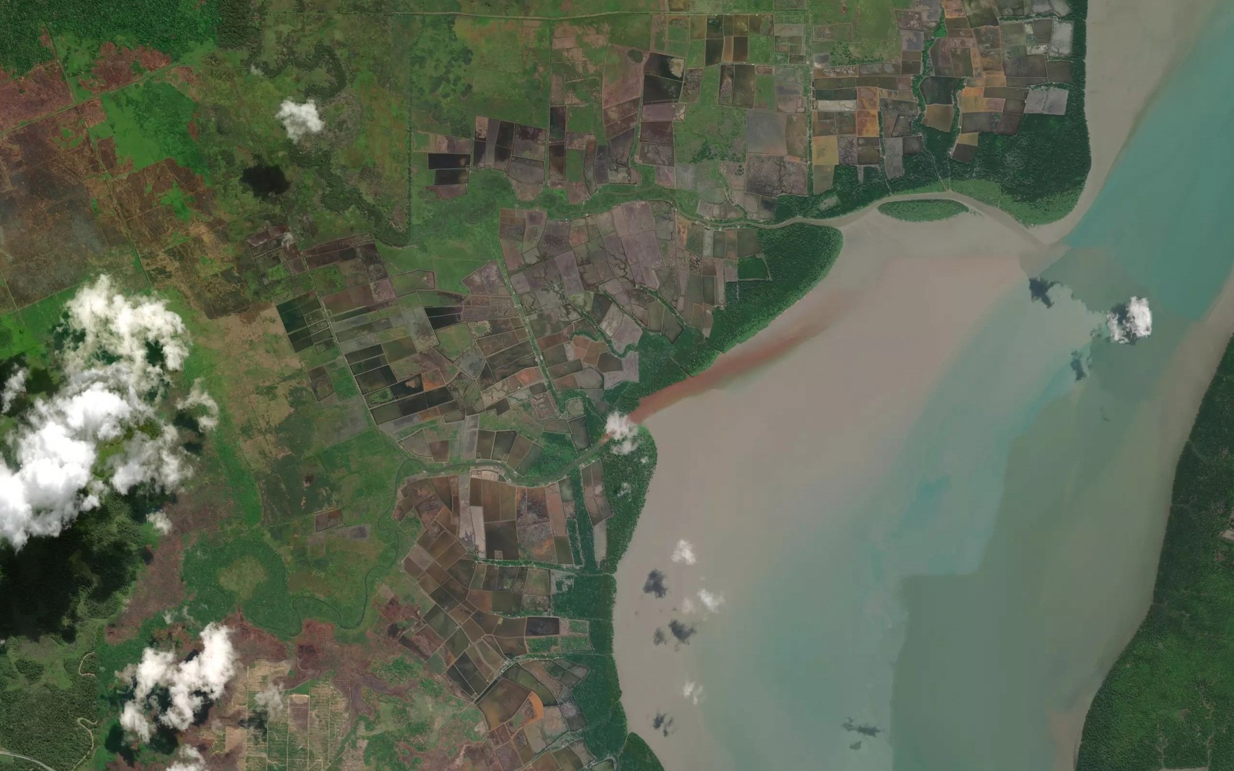 Satellite map of the Sungai Sejaka