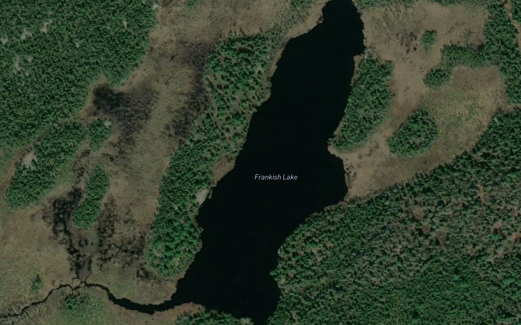 Satellite map of the Frankish Lake
