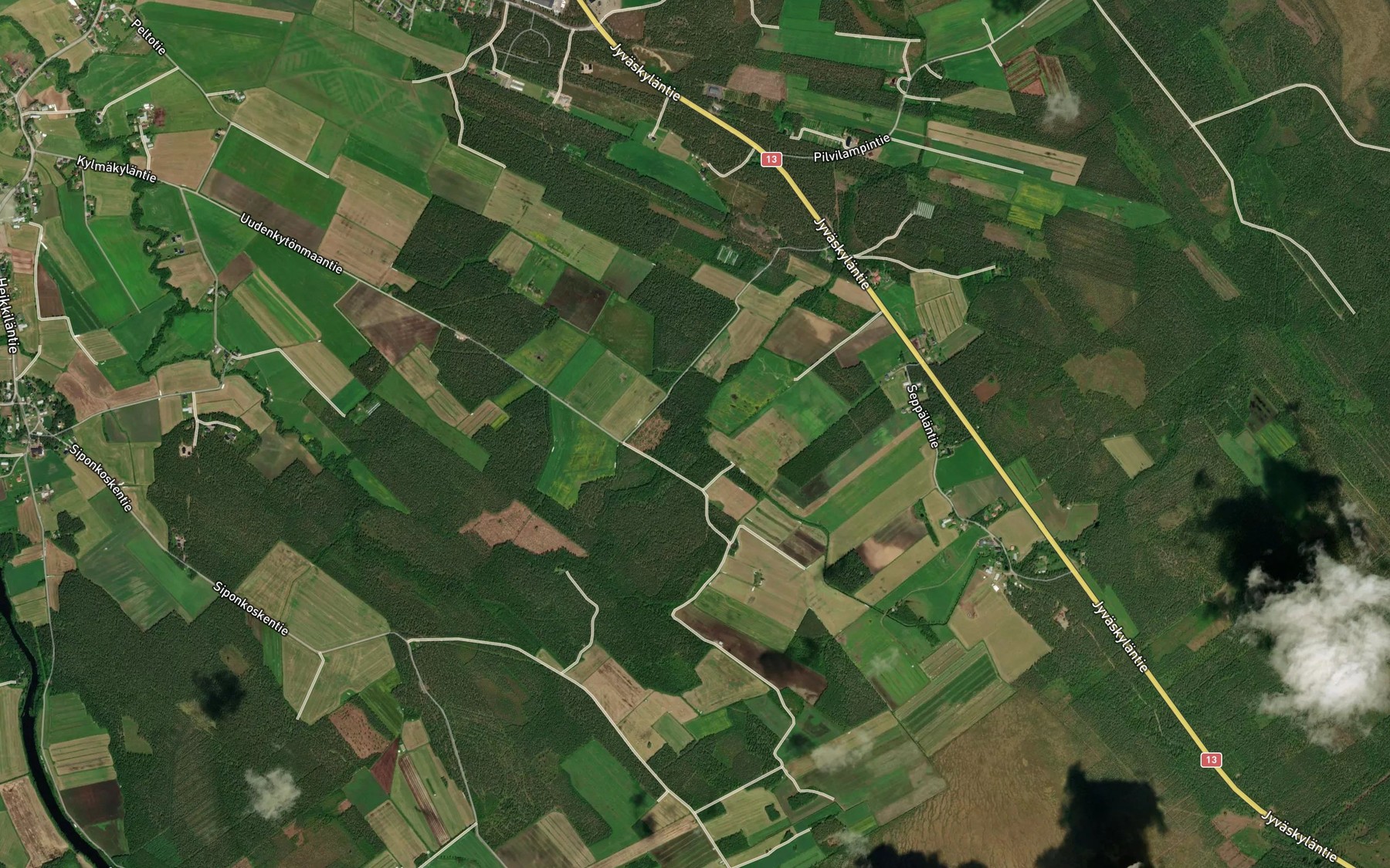 Satellite map of the Lammasoja