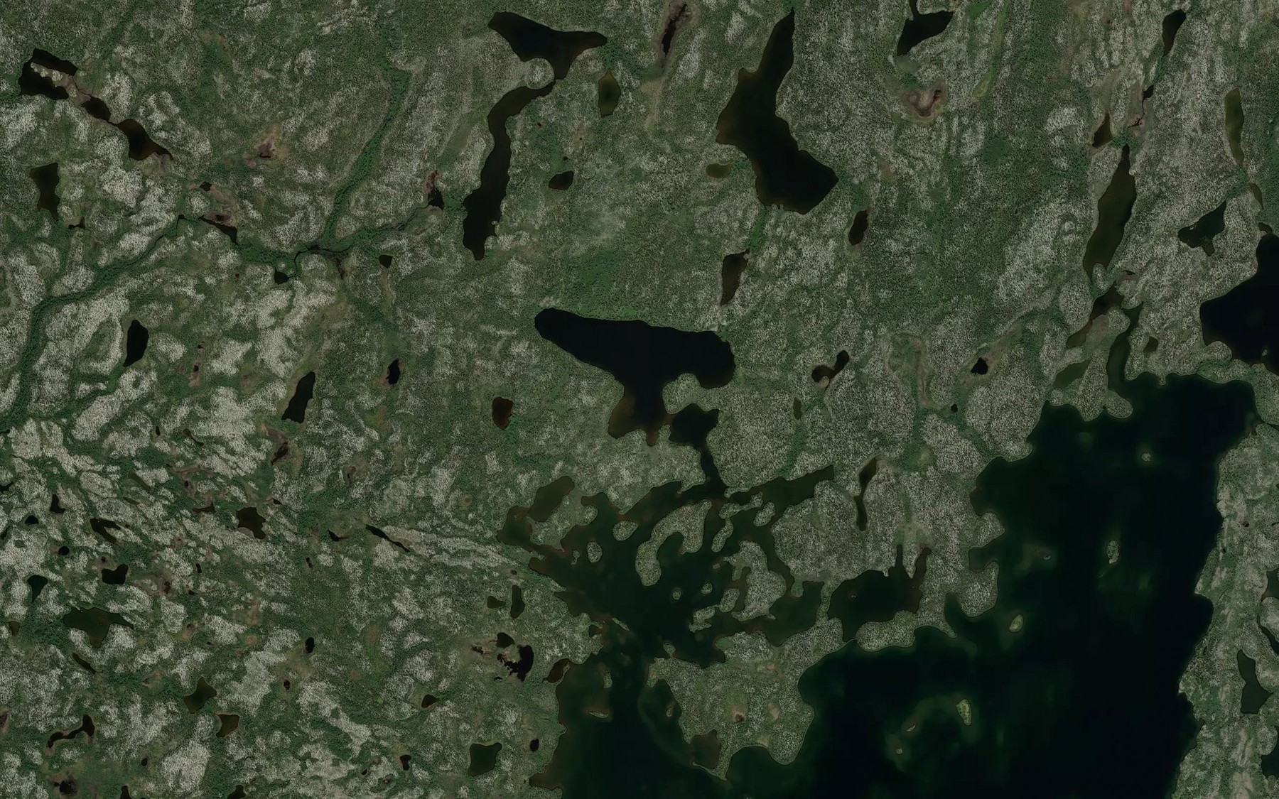 Satellite map of the Lac Achan Anutamwat