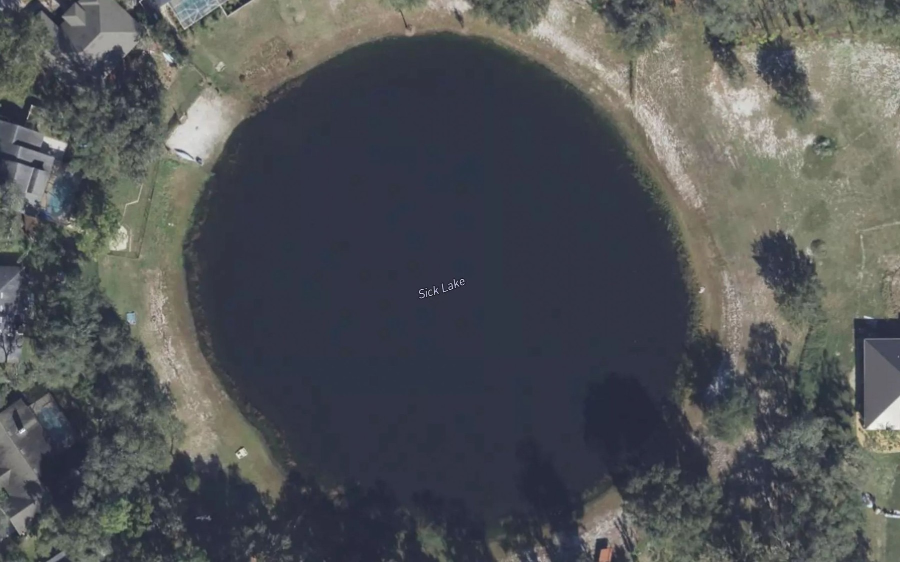 Satellite map of the Sick Lake