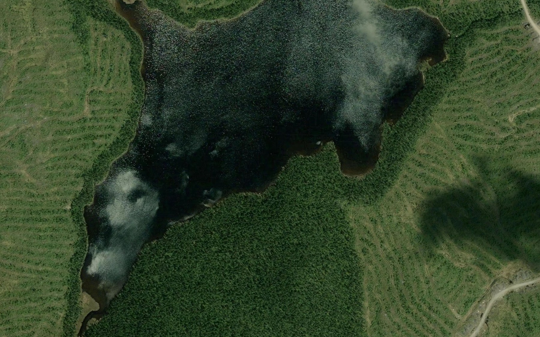 Satellite map of the Lac Dauphin