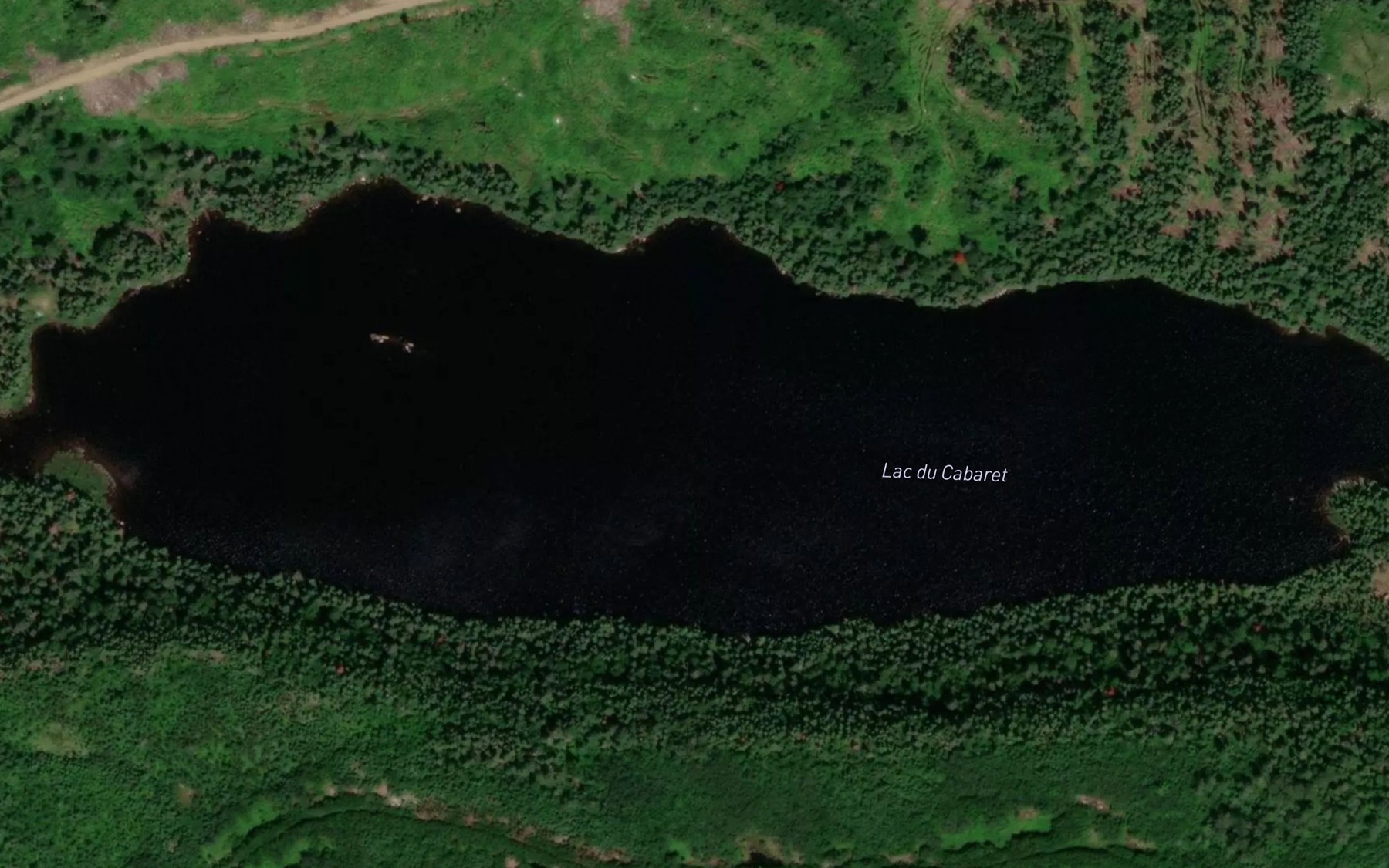 Satellite map of the Lac du Cabaret