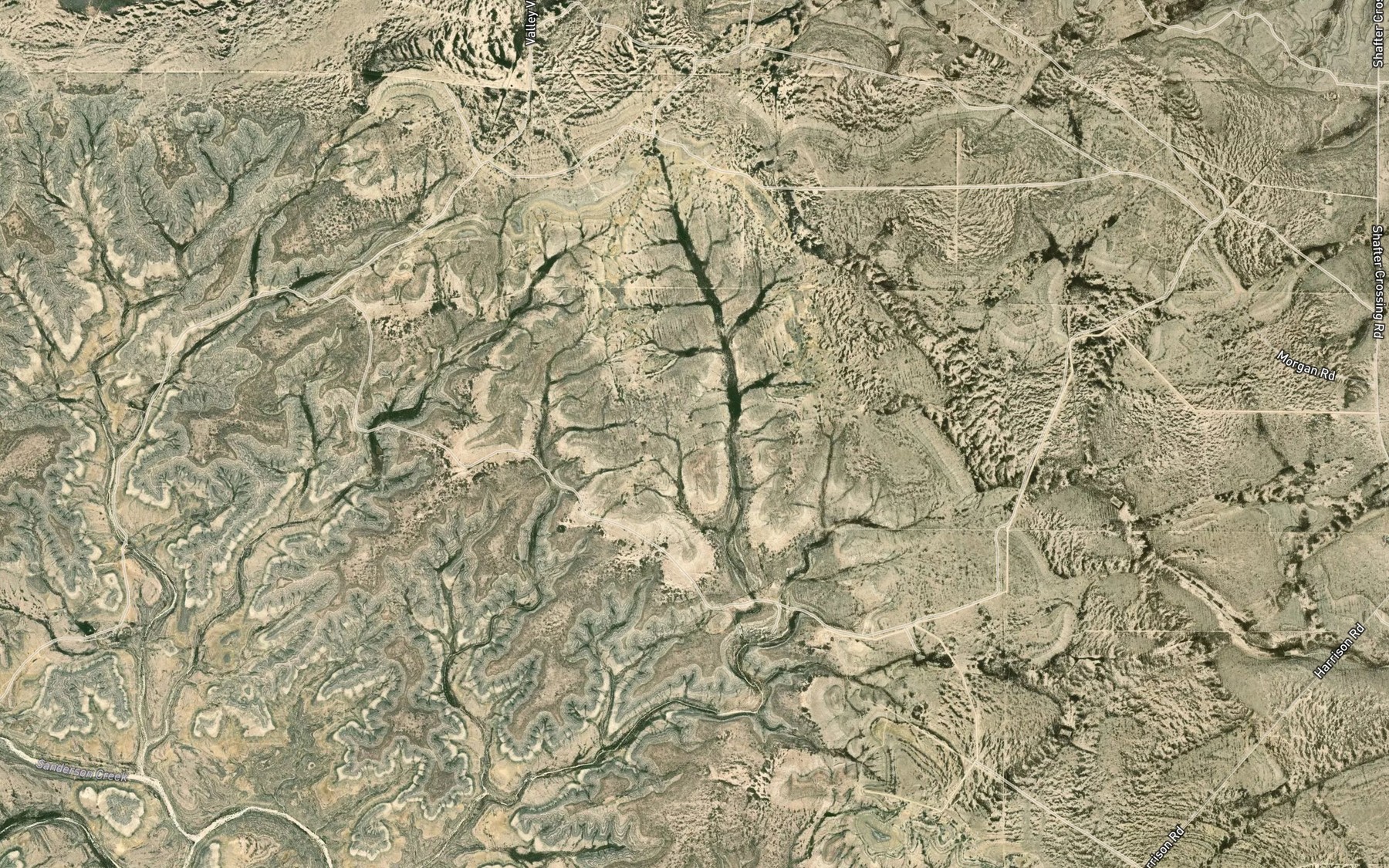 Satellite map of the Indian Wells Spring