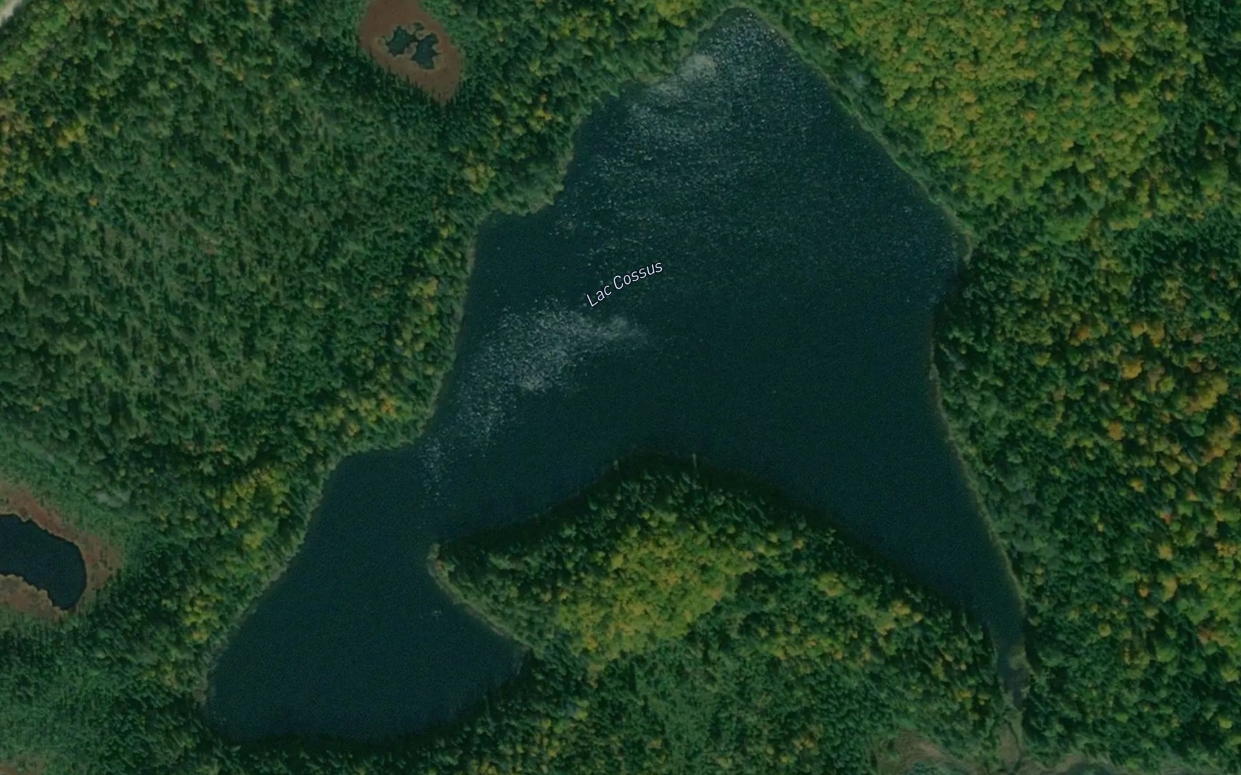 Satellite map of the Lac Cossus