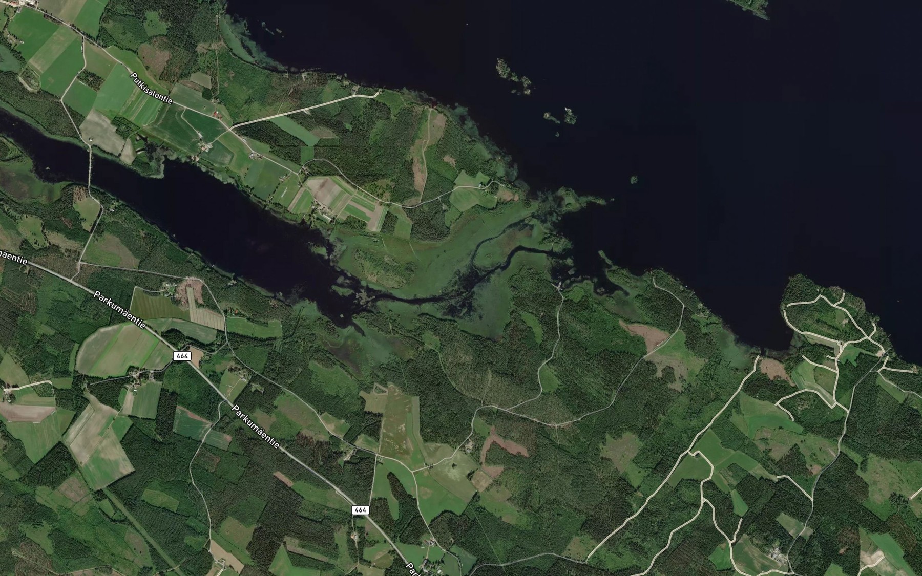 Satellite map of the Selkasalmi