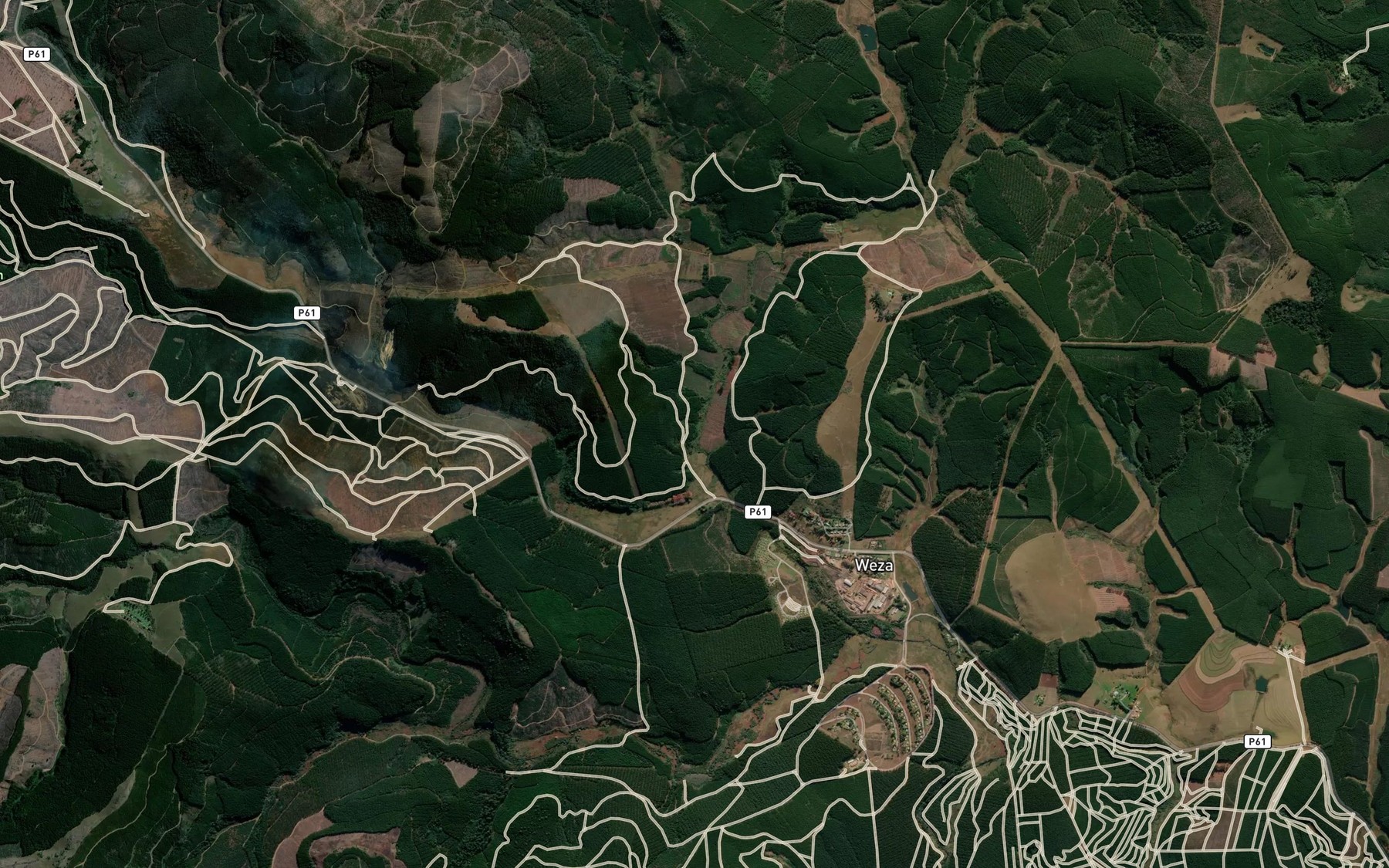 Satellite map of the Ecegwaine