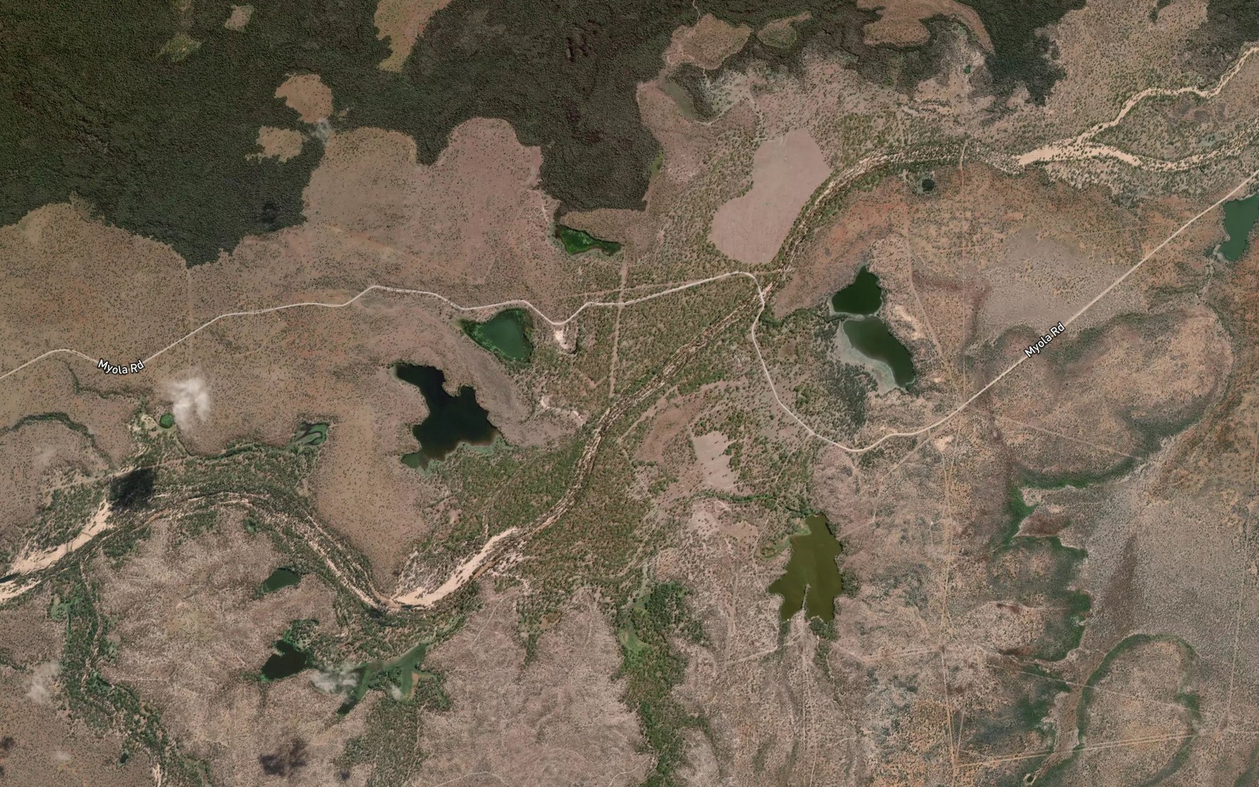 Satellite map of the Valley Lagoon
