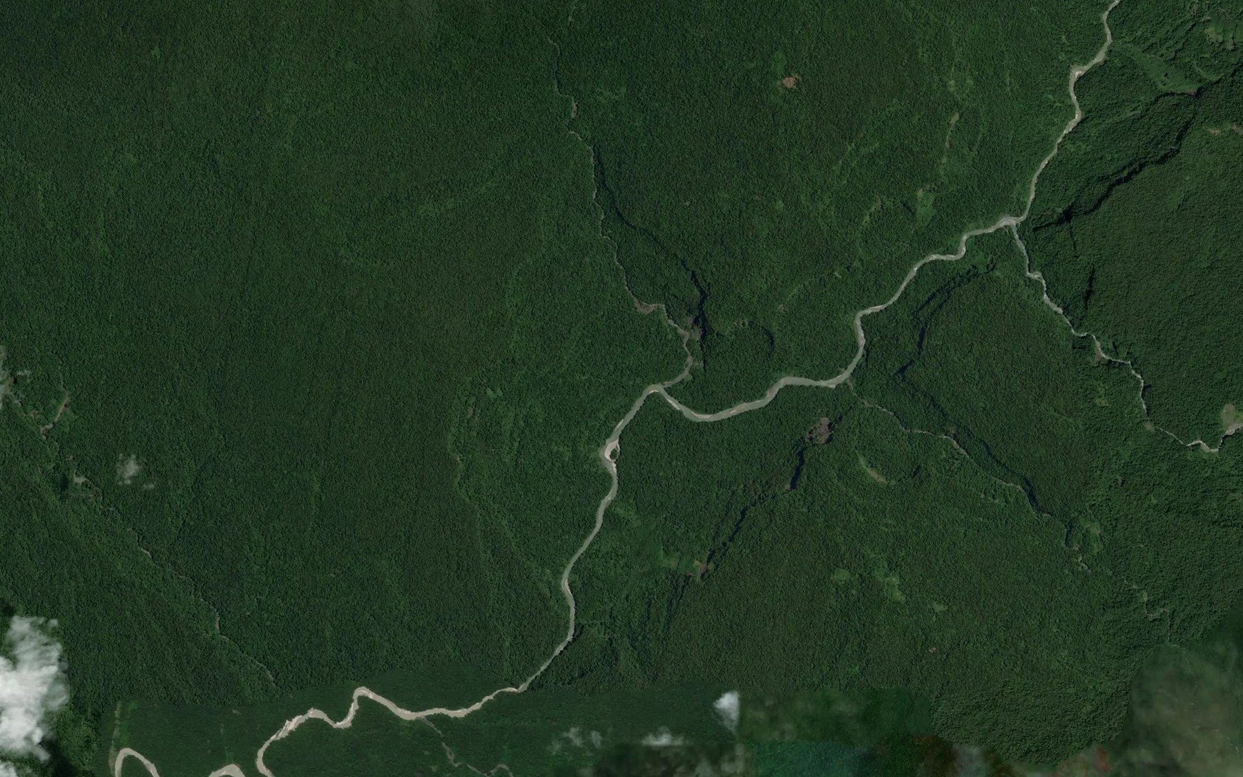 Satellite map of the Golowa Creek