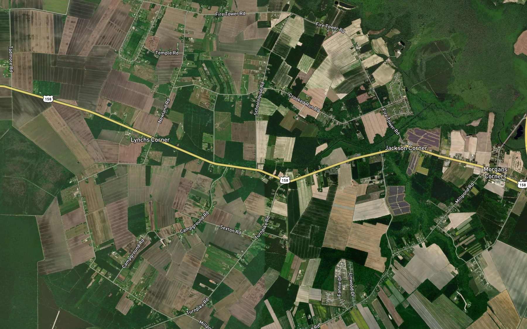 Satellite map of the Newland Drainage Canal