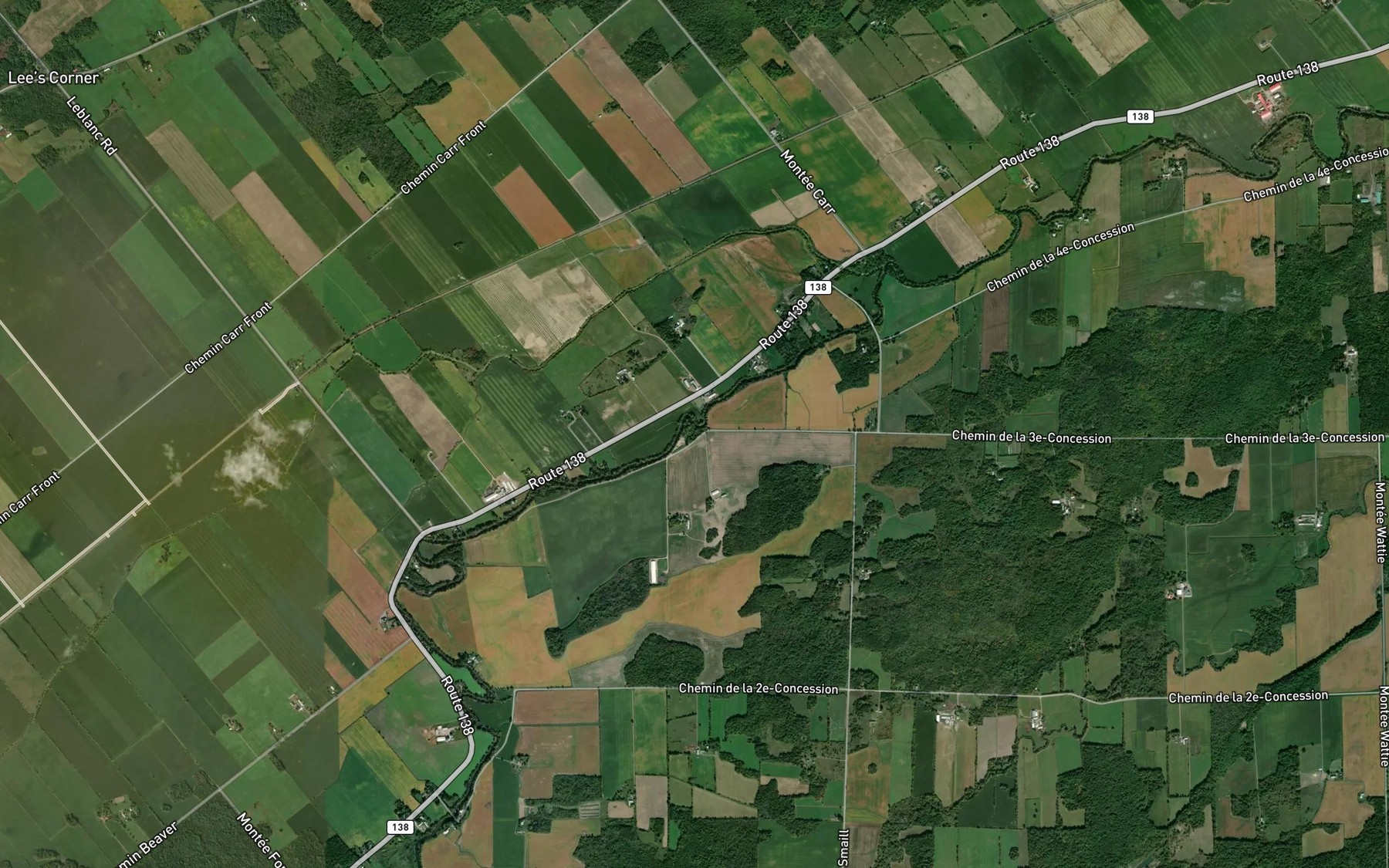 Satellite map of the Cours d'eau Devries
