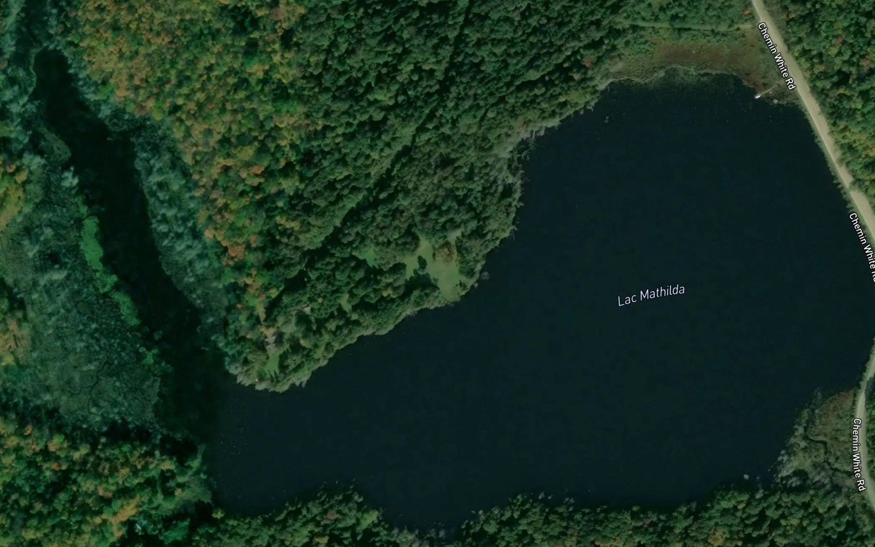 Satellite map of the Lac Mathilda
