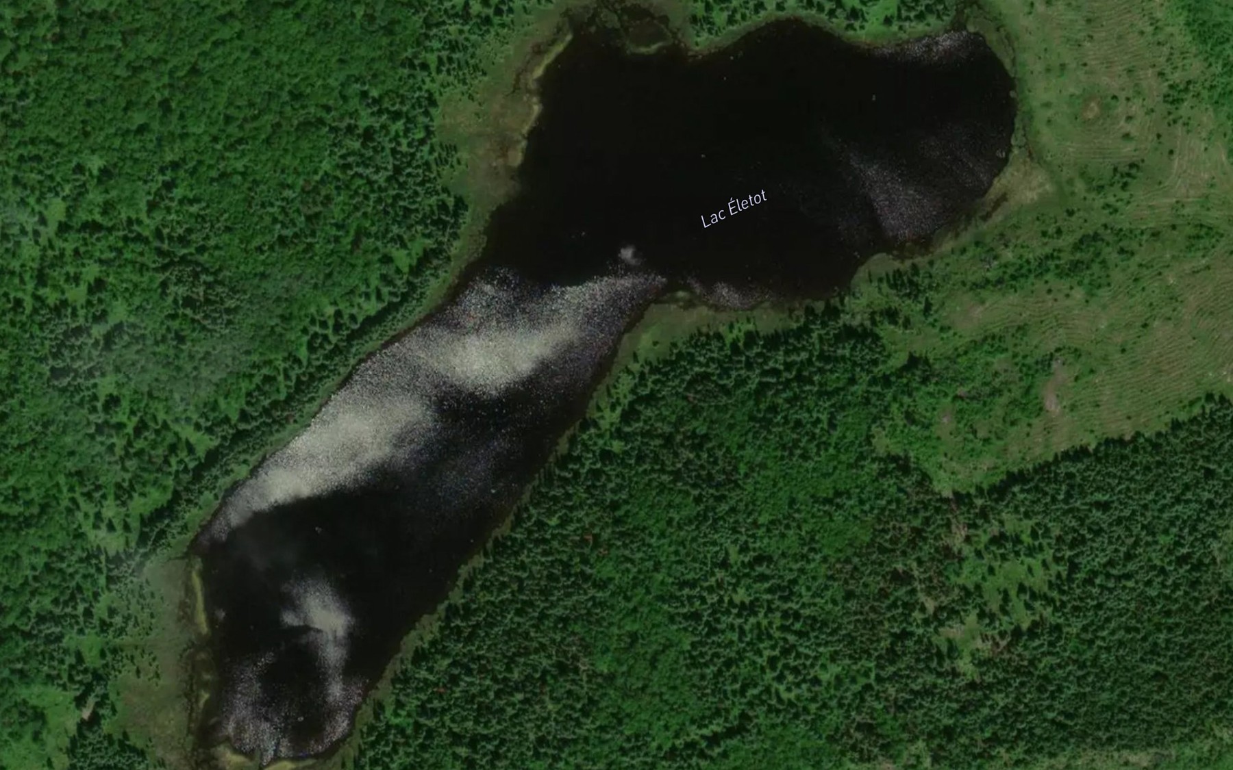 Satellite map of the Lac Eletot