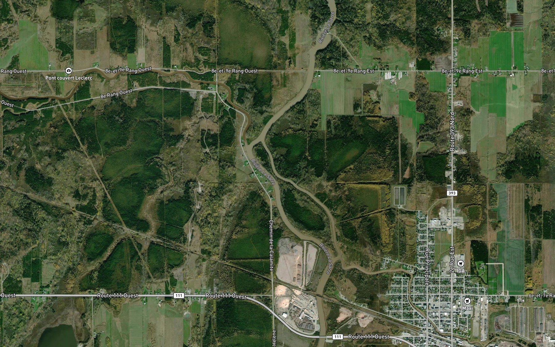 Satellite map of the Cours d'eau Lafrance