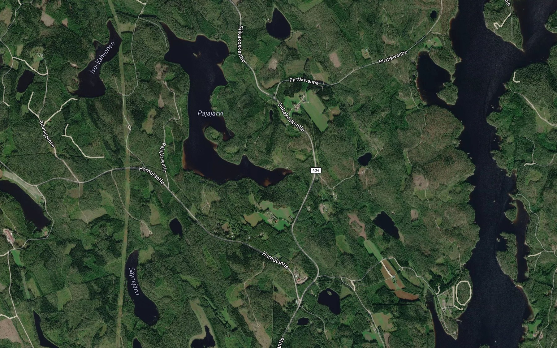 Satellite map of the Honkalahti