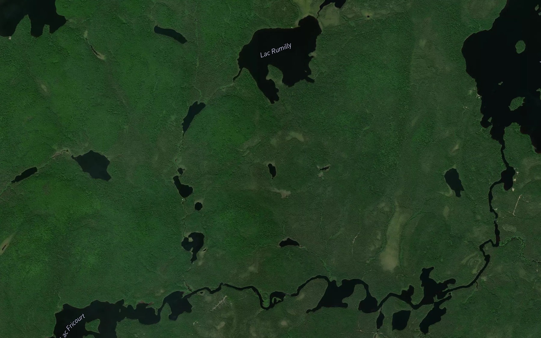 Satellite map of the Lac Audinet
