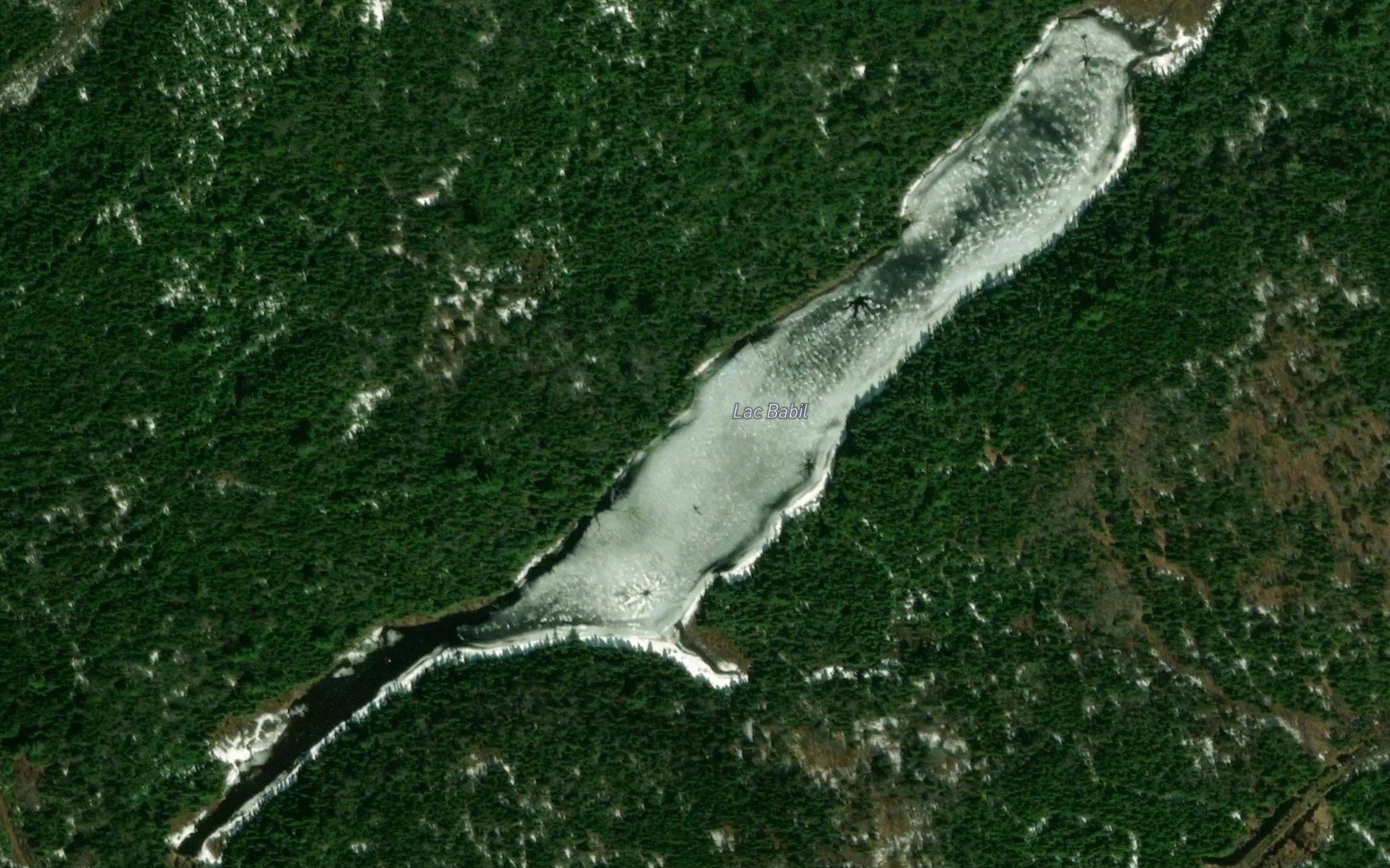 Satellite map of the Lac Babil