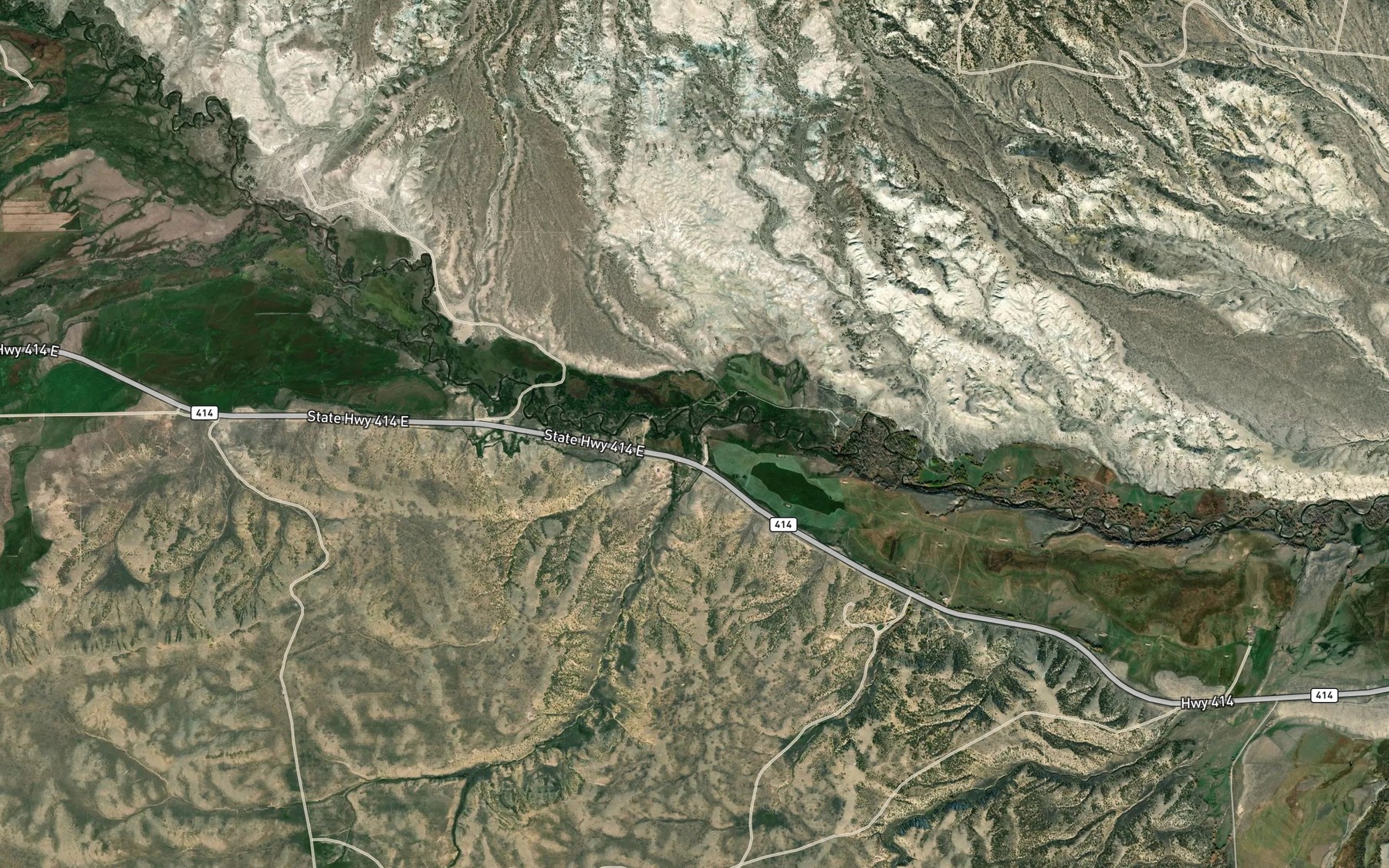 Satellite map of the Lamb Creek
