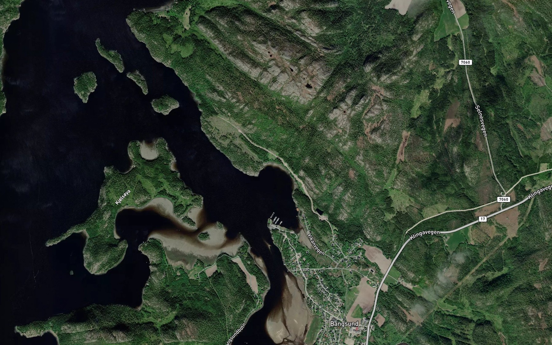 Satellite map of the Nordvika